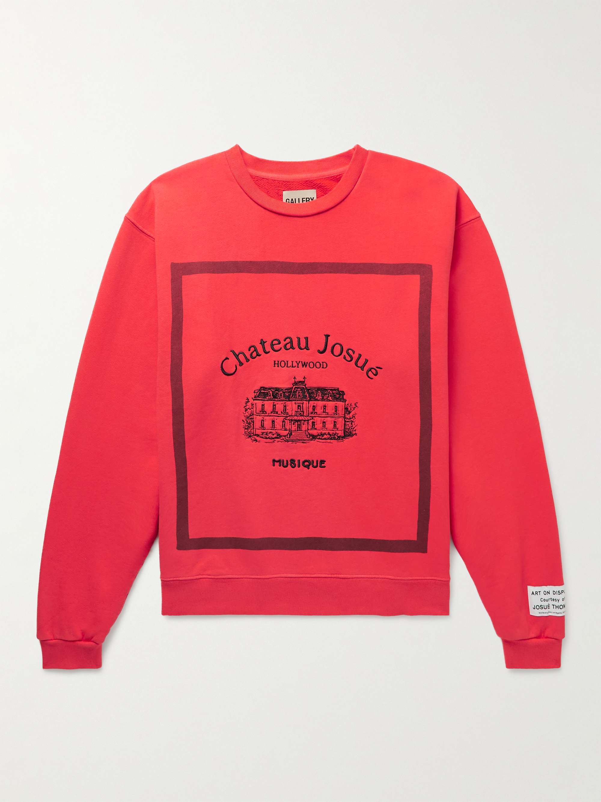 GALLERY DEPT. Musique Embroidered Cotton-Jersey Sweatshirt for Men | MR  PORTER