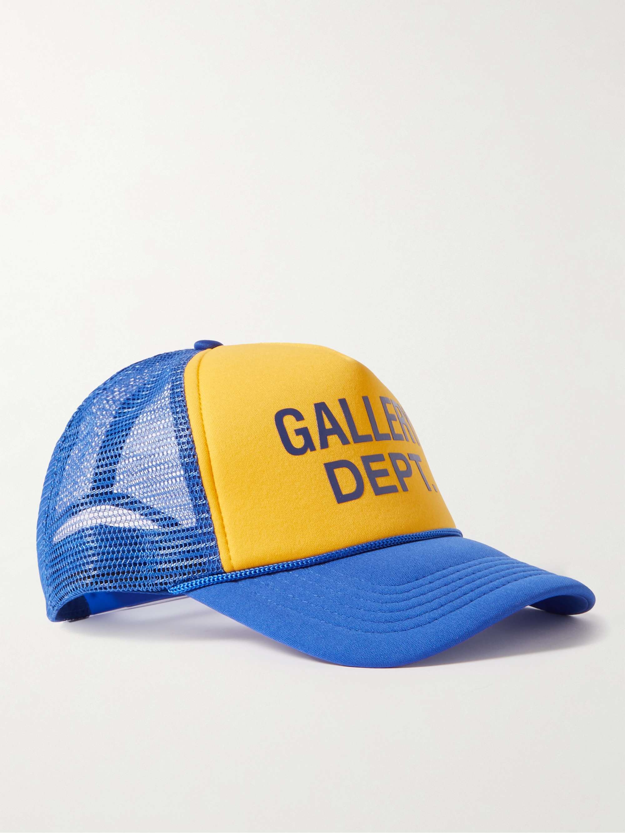 GALLERY DEPT. Printed Two-Tone Twill and Mesh Trucker Cap for Men