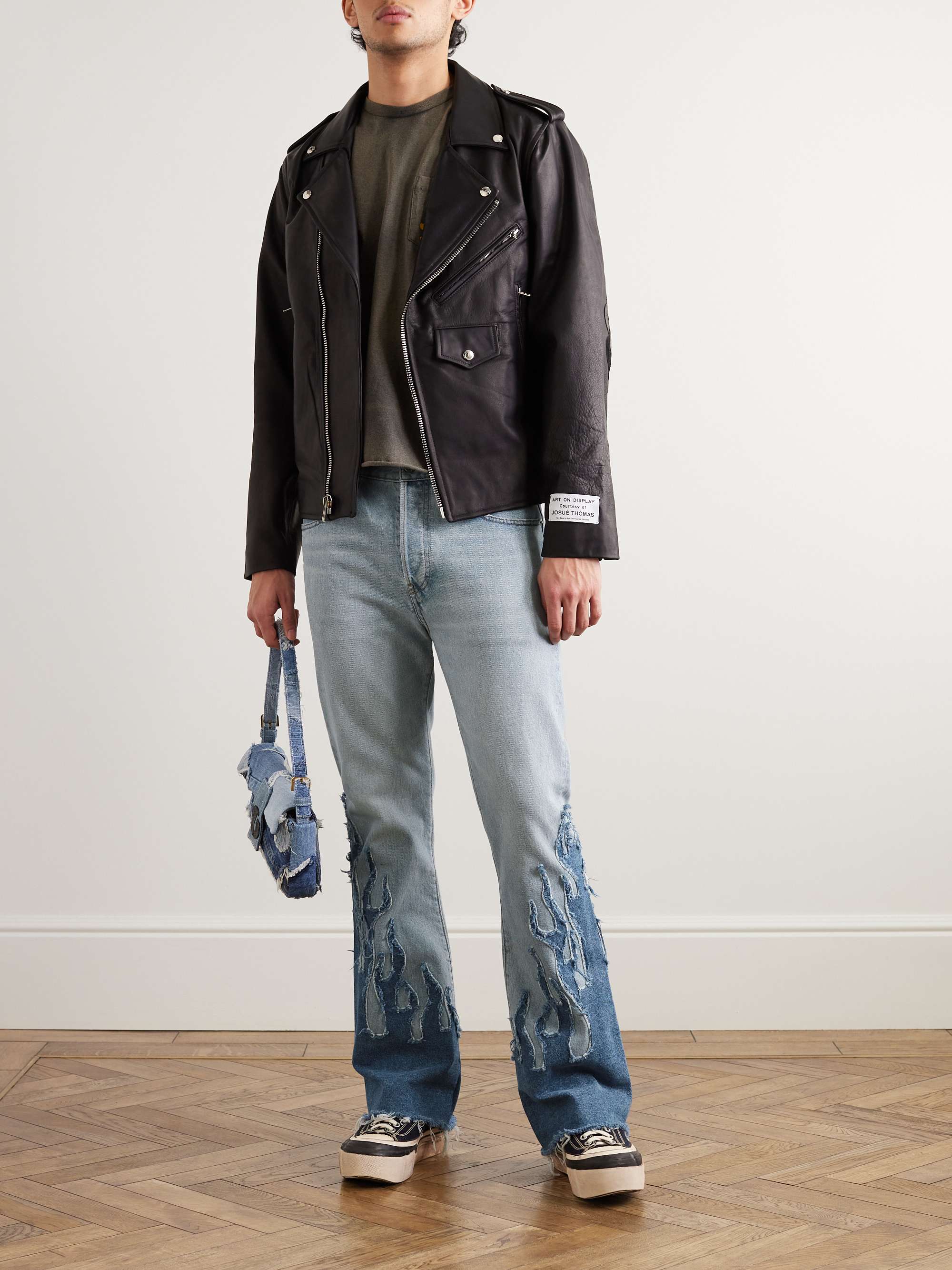 Jeans svasati effetto invecchiato con applicazione LA Blvd GALLERY DEPT. da  uomo | MR PORTER