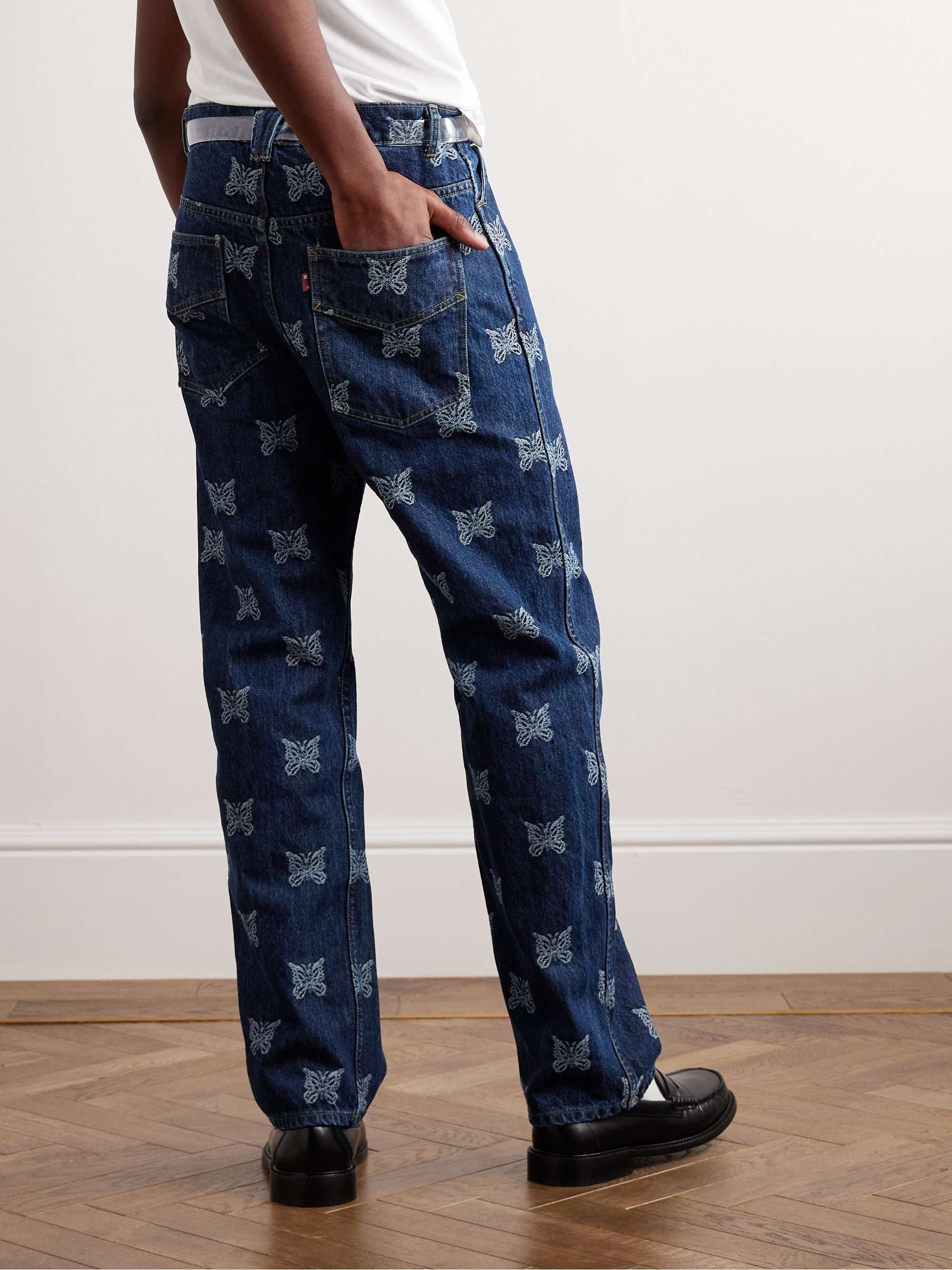 NEEDLES Straight-Leg Logo-Embroidered Jeans | MR PORTER