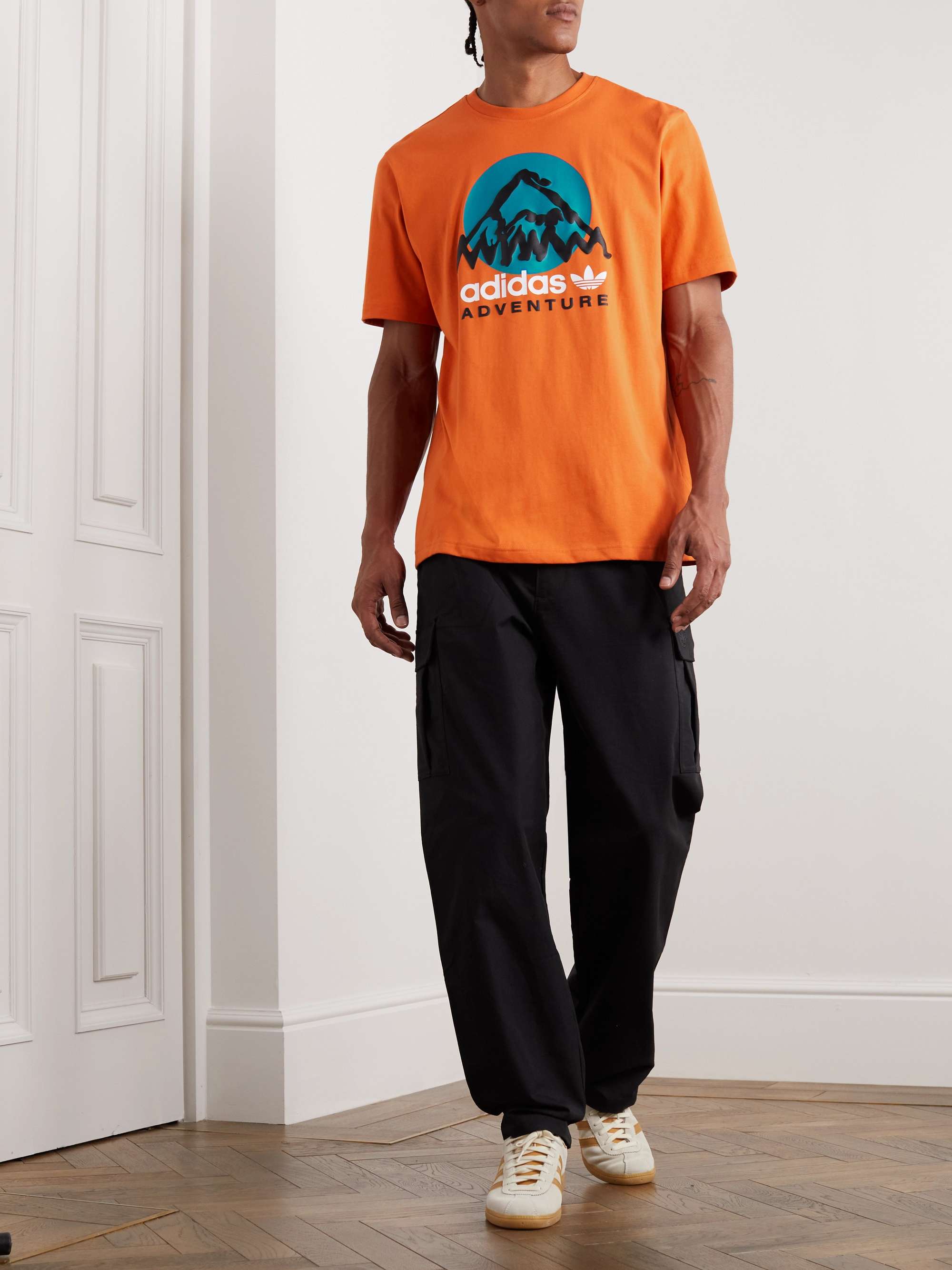 ADIDAS ORIGINALS Adventure Logo-Print Cotton-Jersey T-Shirt | MR PORTER