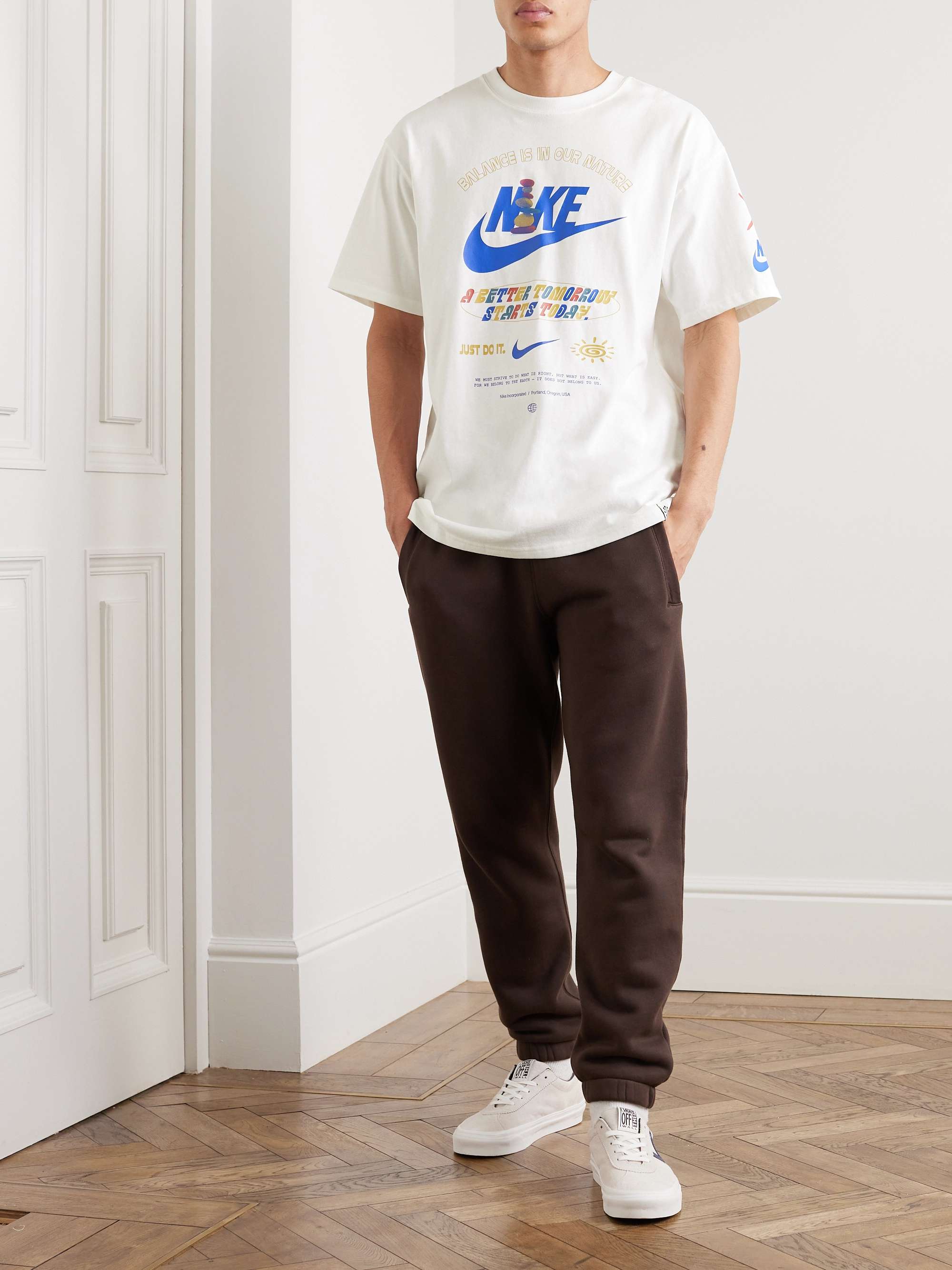 NIKE Sportswear Printed Cotton-Jersey T-Shirt | MR PORTER