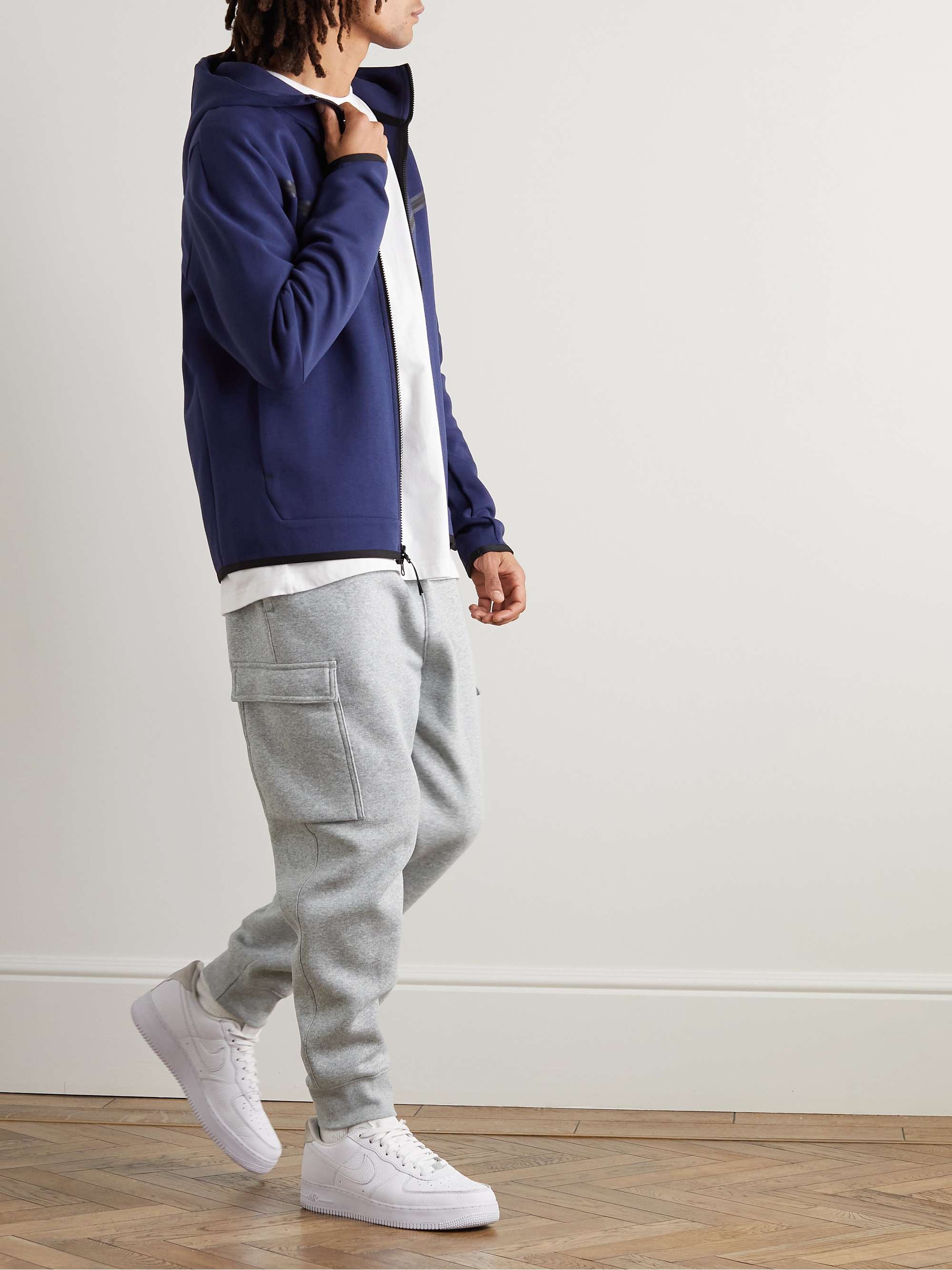 NIKE Sportswear Club Tapered Cotton-Blend Jersey Cargo Sweatpants for Men |  MR PORTER