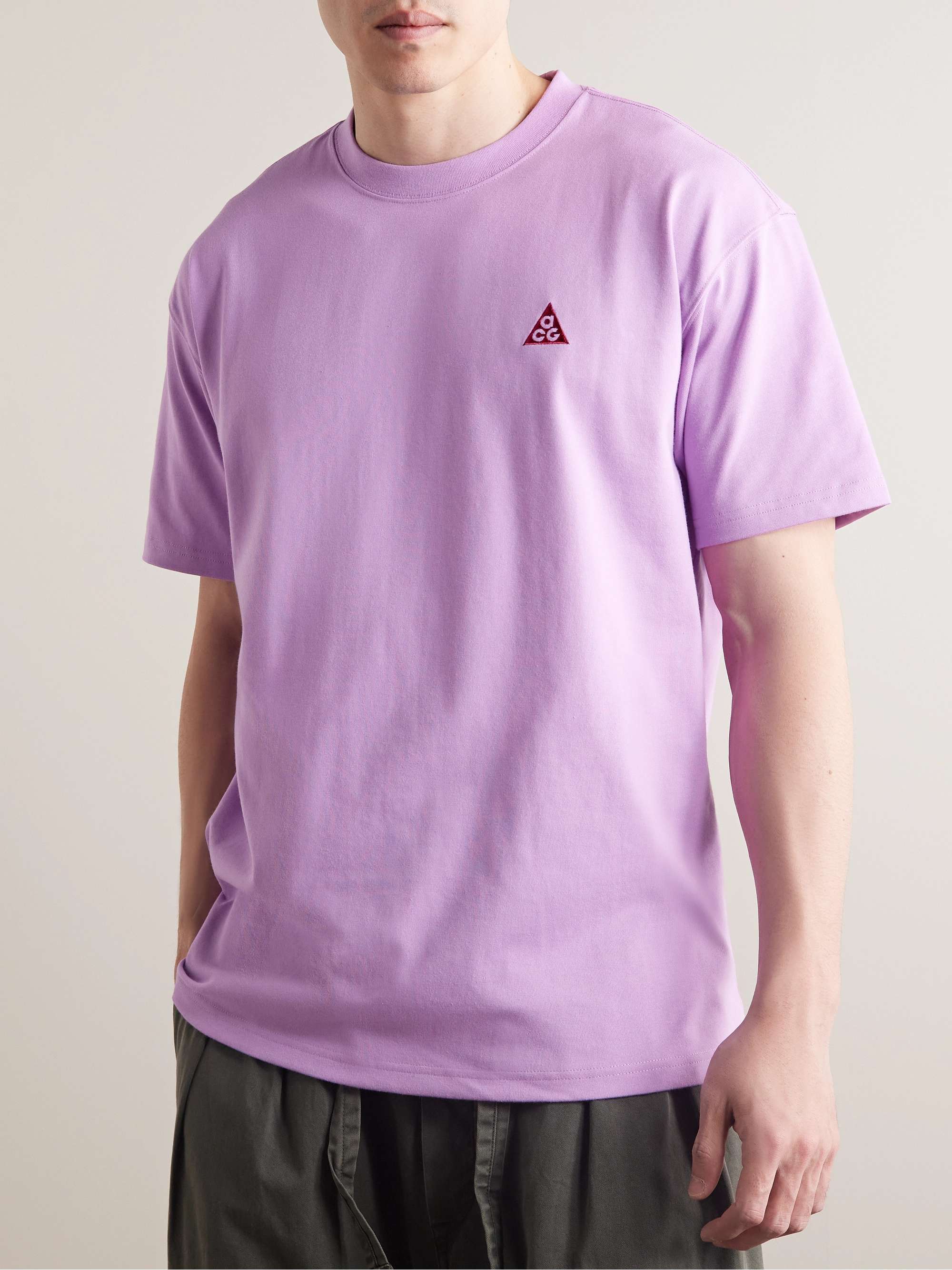 NIKE ACG NRG Logo-Embroidered Jersey T-Shirt | MR PORTER