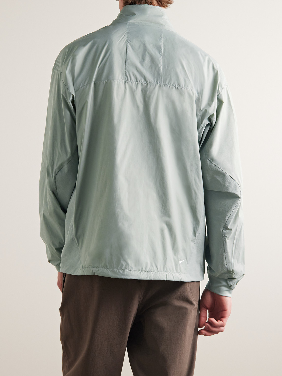 Nike Acg Sierra Logo-embroidered Shell Jacket In Grey | ModeSens