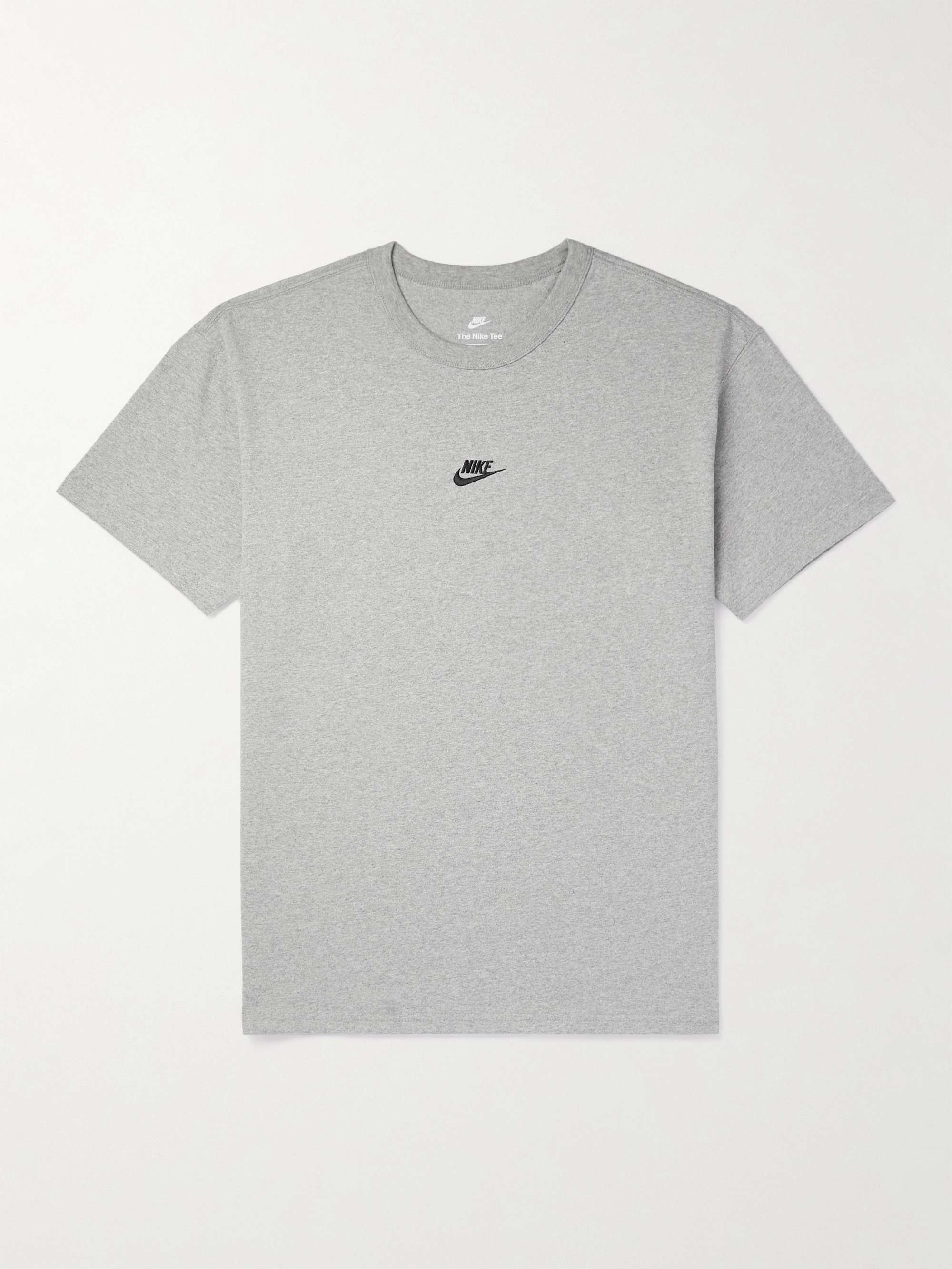 NIKE Premium Essentials Logo-Embroidered Cotton-Jersey T-Shirt for Men | MR  PORTER