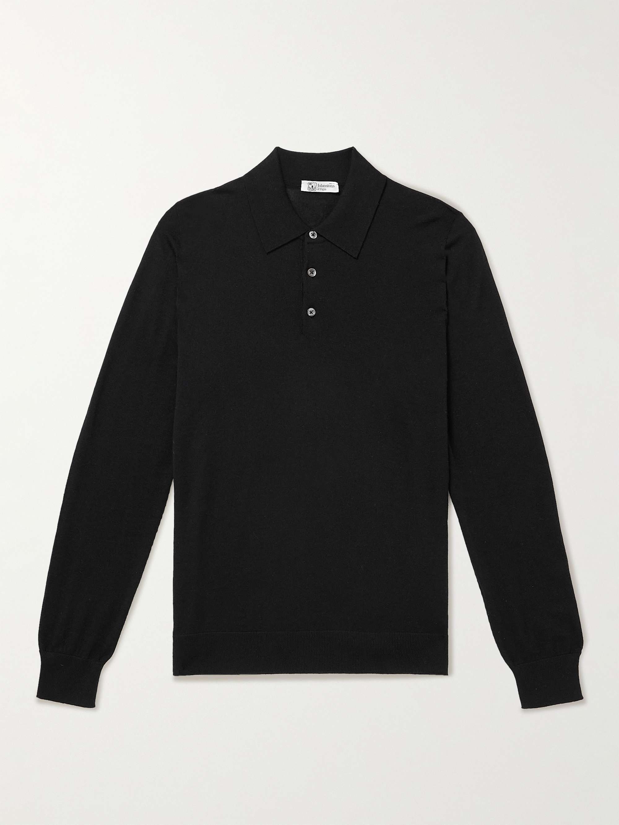 JOHNSTONS OF ELGIN Wool Polo Shirt for Men | MR PORTER