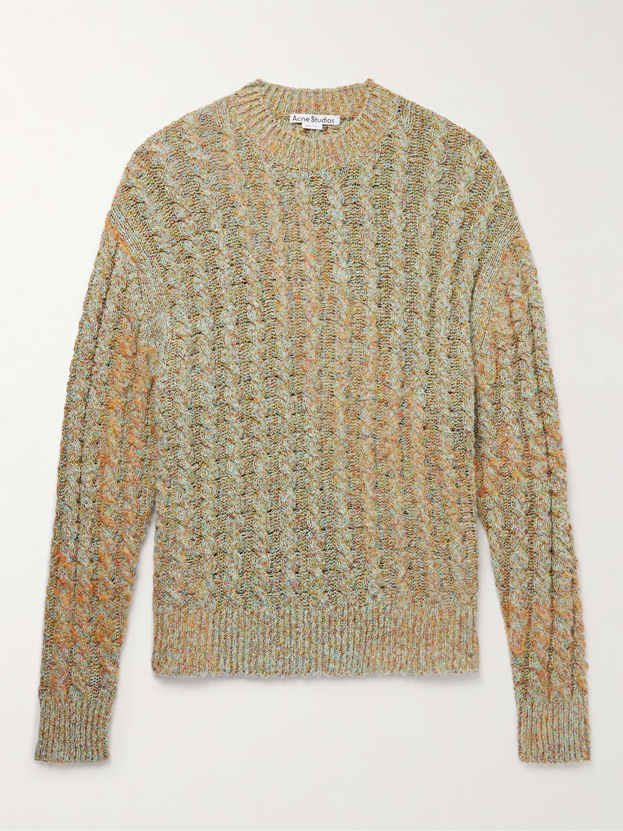 ACNE STUDIOS Kermes Cable-Knit Sweater for Men | MR PORTER