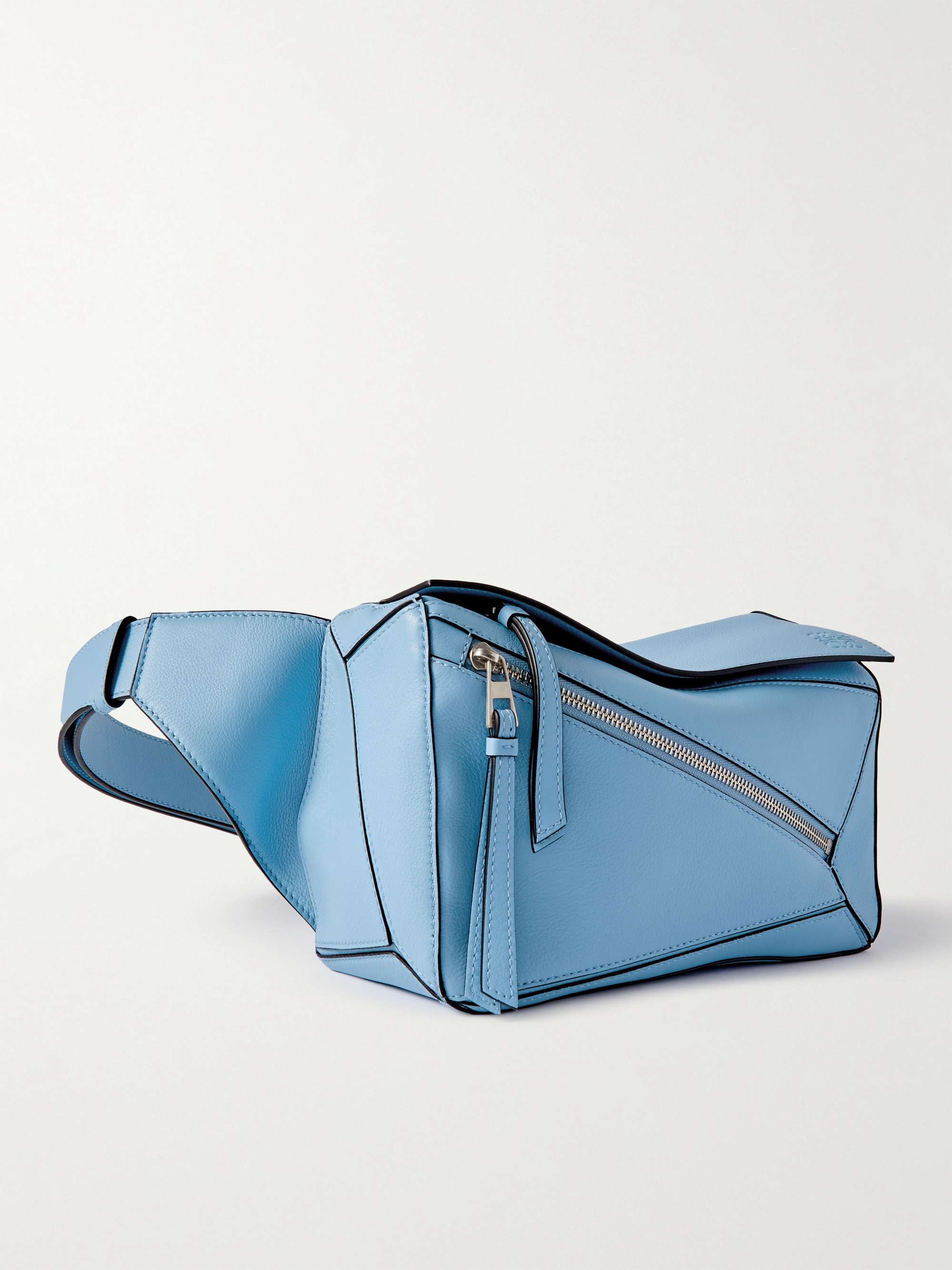 Loewe Puzzle Small Leather Belt Bag Blue