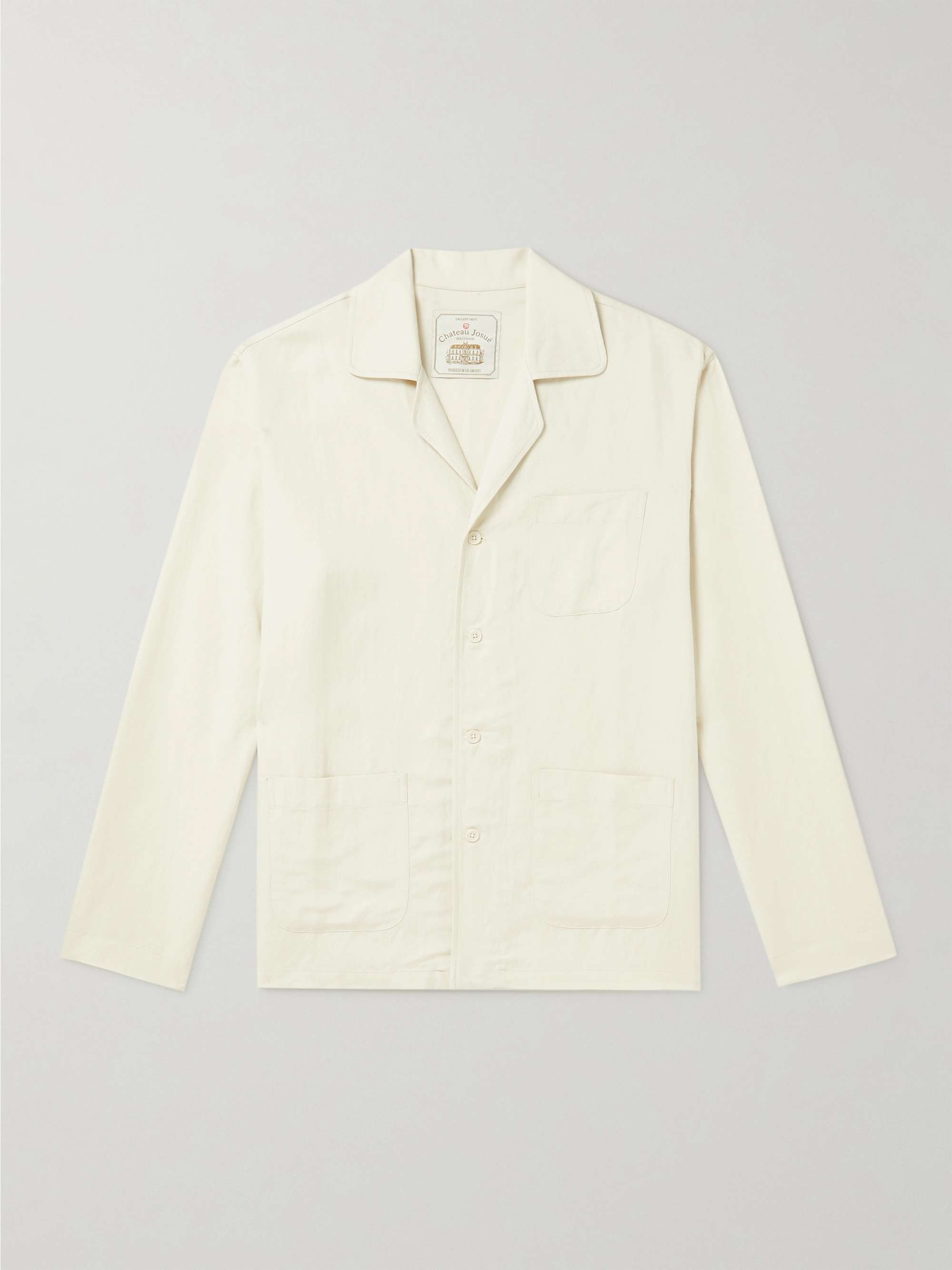 GALLERY DEPT. Camp-Collar Linen-Gauze Pyjama Shirt for Men | MR PORTER
