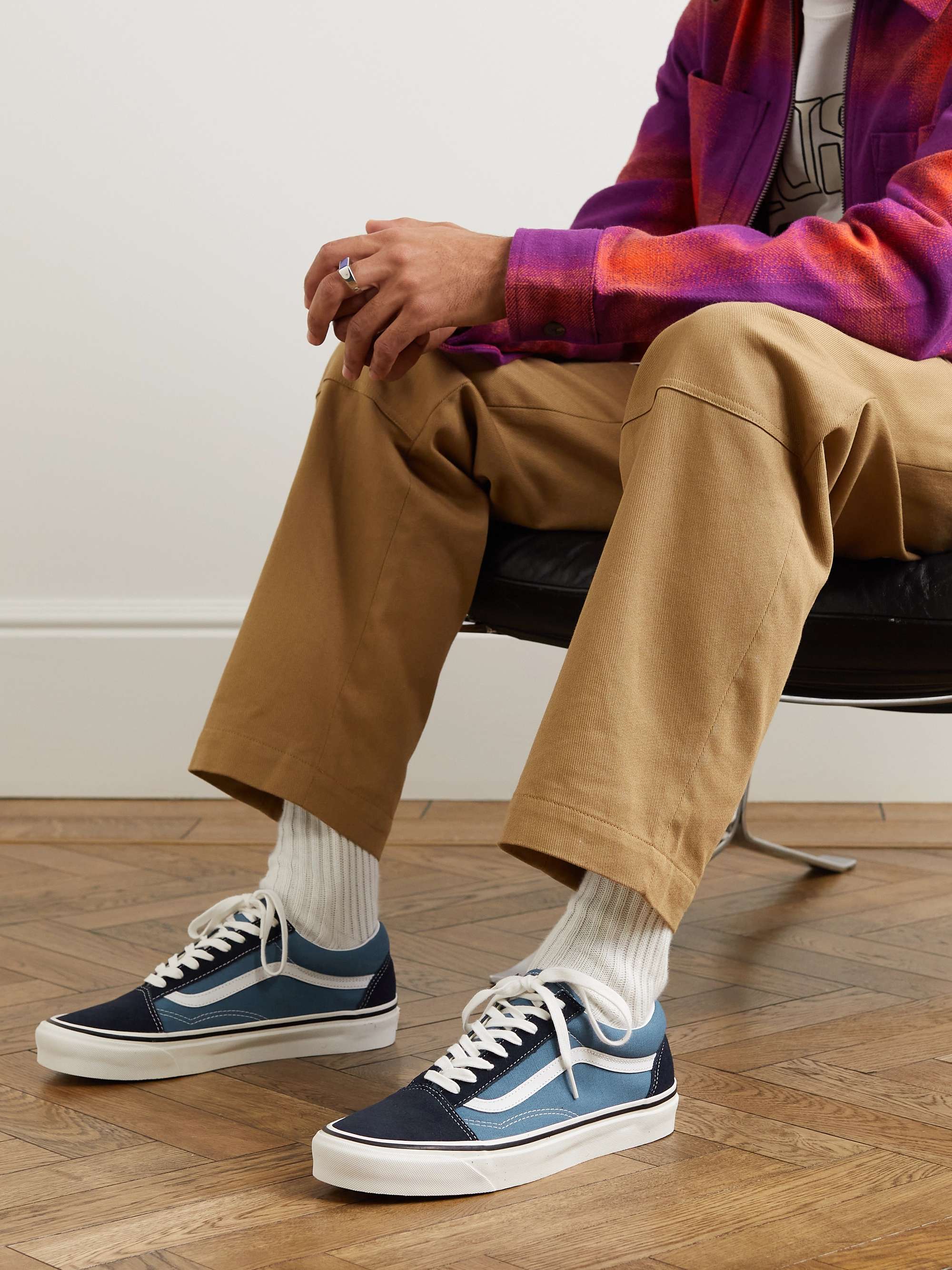 VANS Old Skool 36 DX Leather-Trimmed Canvas and Suede Sneakers for Men | MR  PORTER