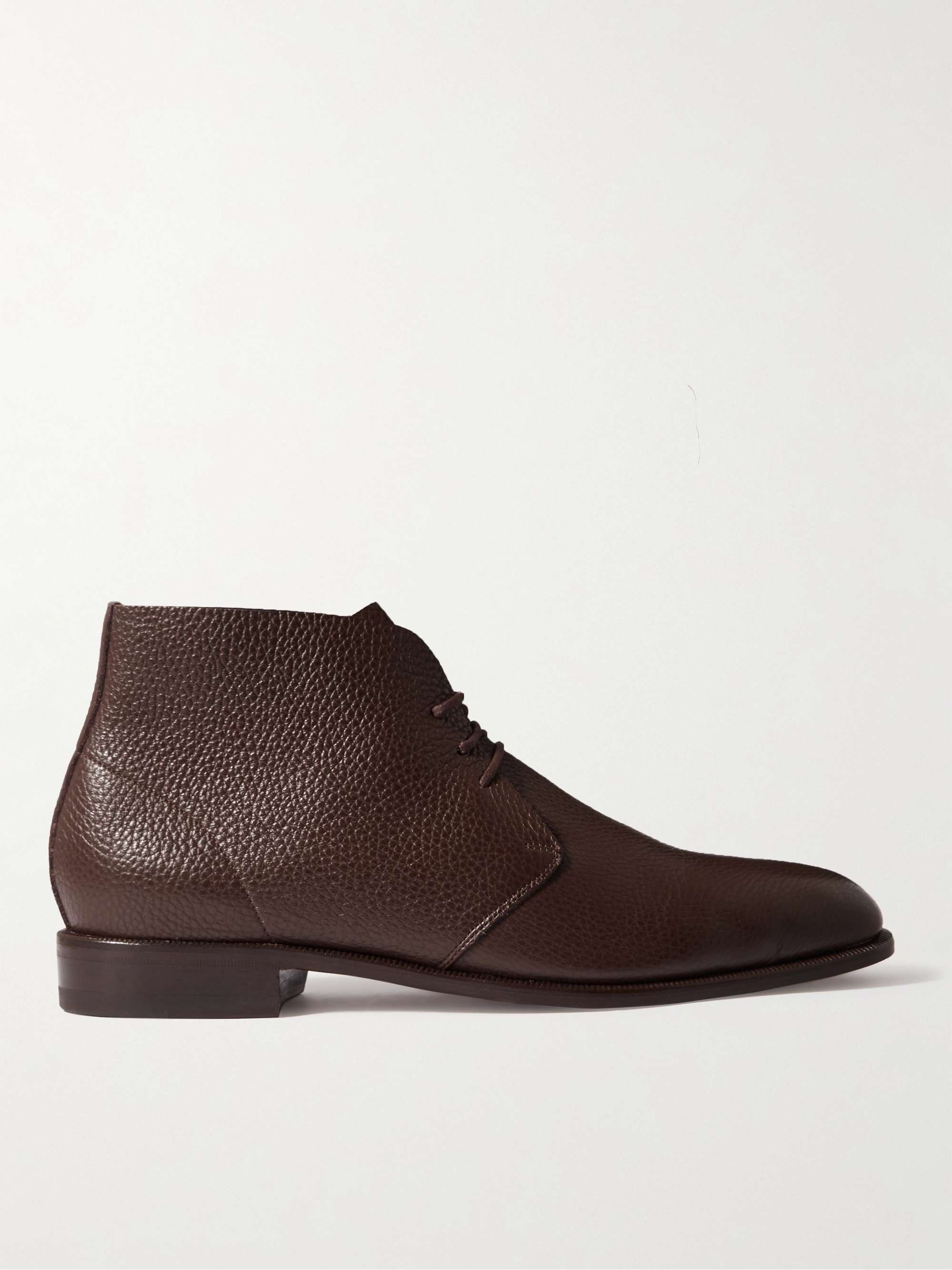 MANOLO BLAHNIK Berwick Full-Grain Leather Chukka Boots | MR PORTER
