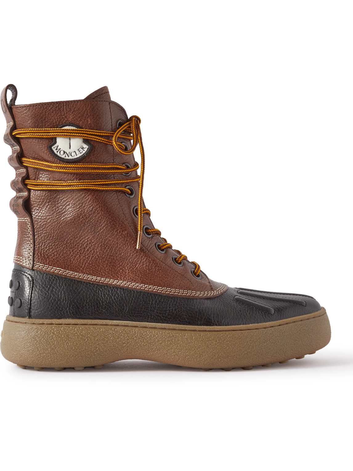 Moncler Genius Tod's Palm Angels Winter Gommino Full-grain Leather Boots In  Multicolor | ModeSens