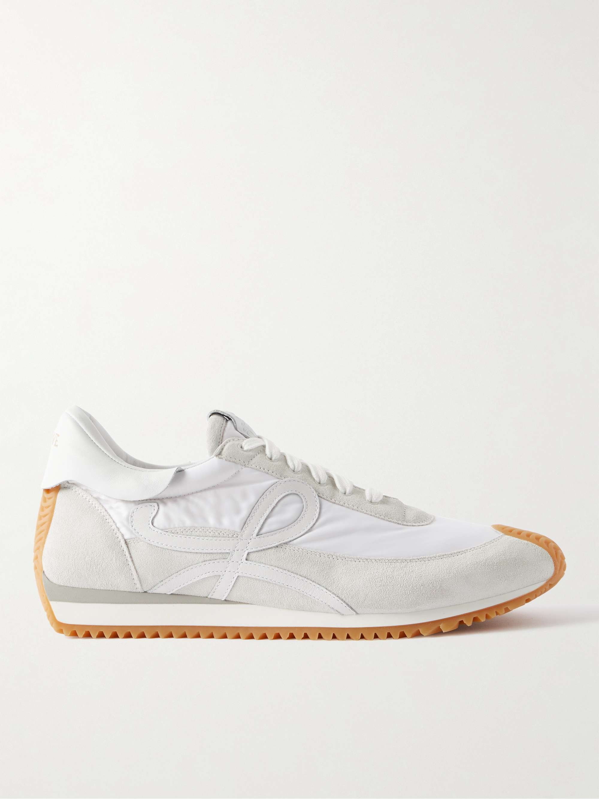 LOEWE Flow Runner Leather-Trimmed Suede and Nylon Sneakers for Men | MR  PORTER