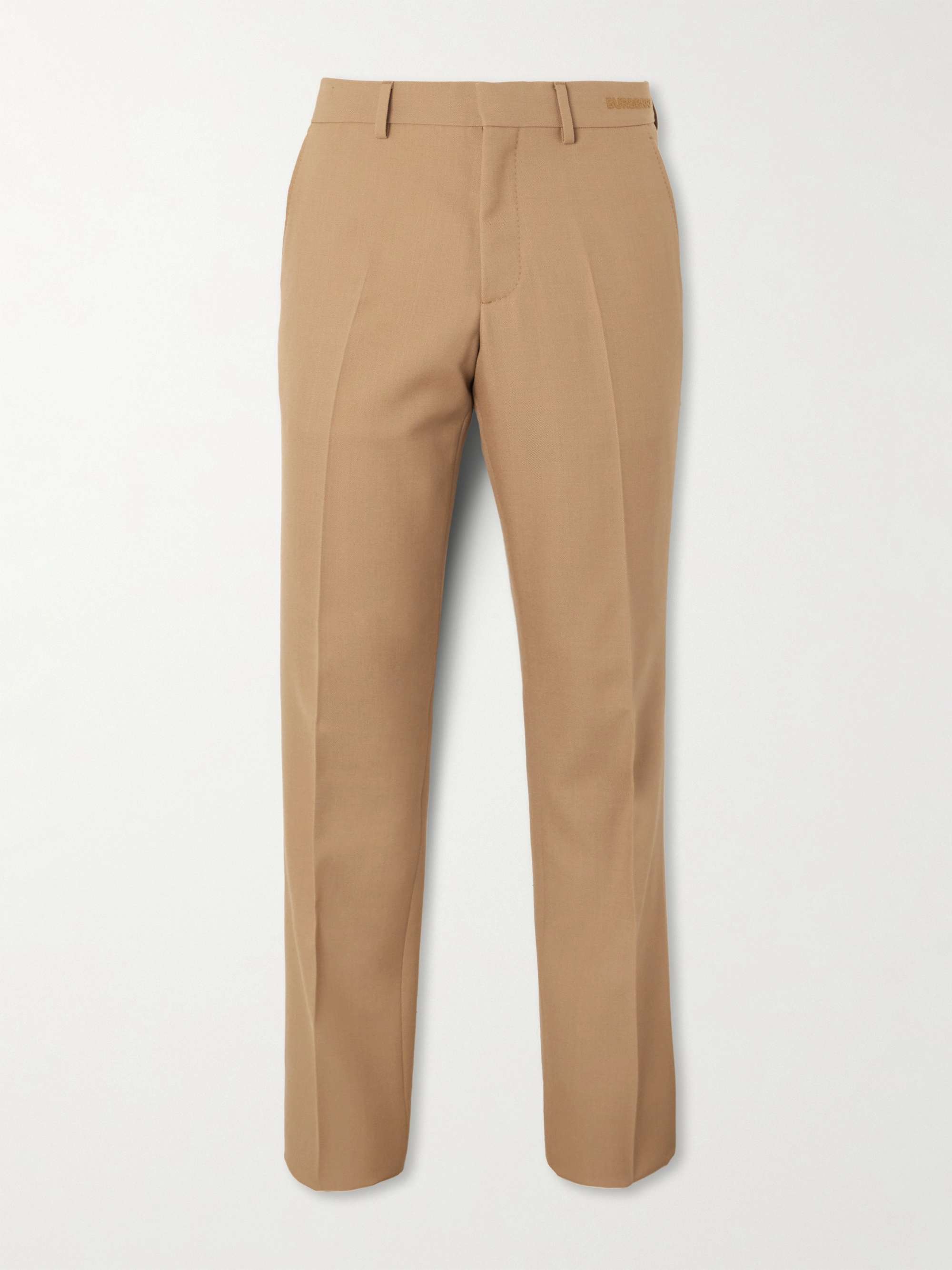 BURBERRY Clarence Slim-Fit Wool and Silk-Blend Twill Suit Trousers for Men  | MR PORTER
