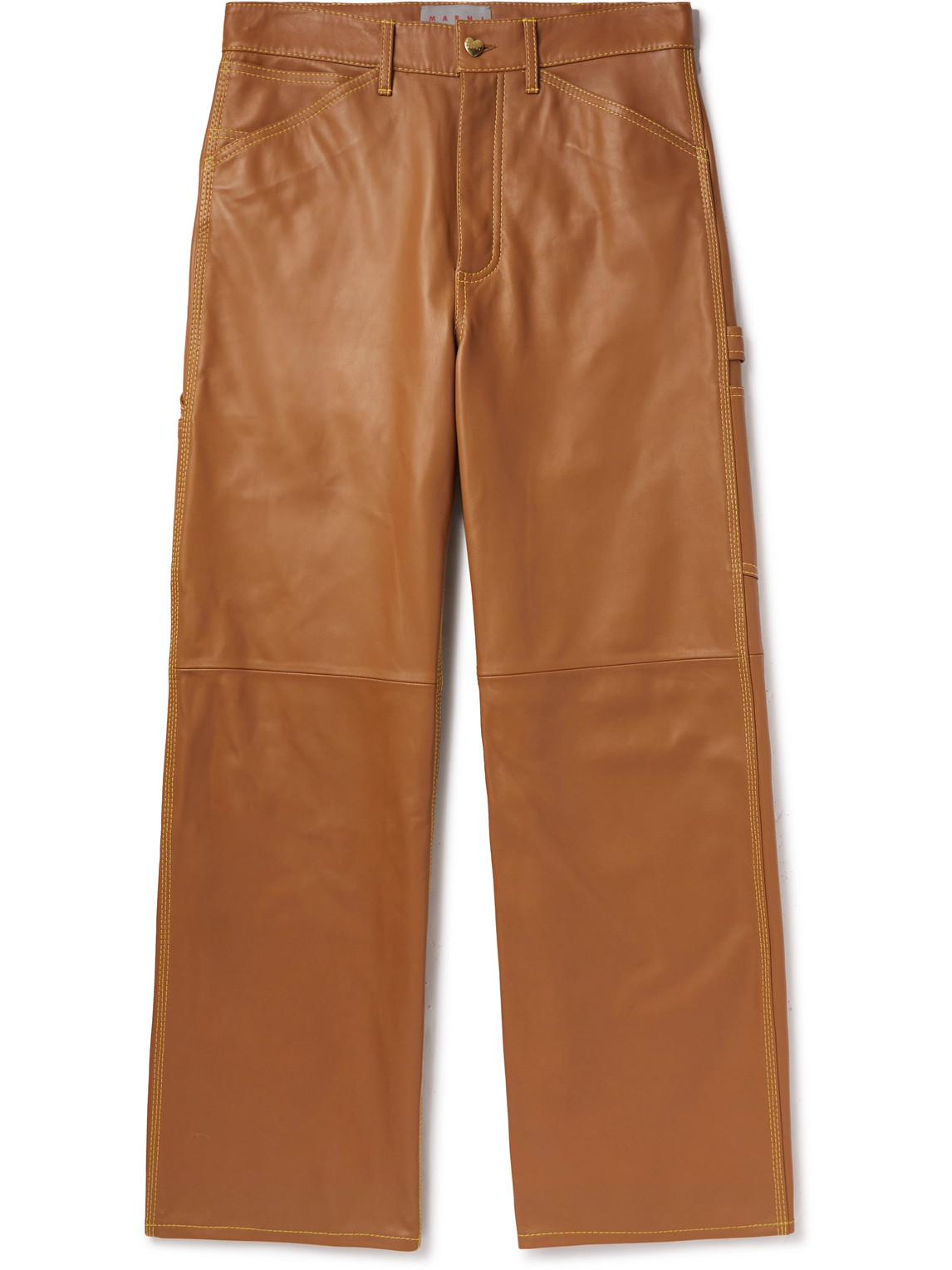 Carhartt WIP Wide-Leg Leather Trousers