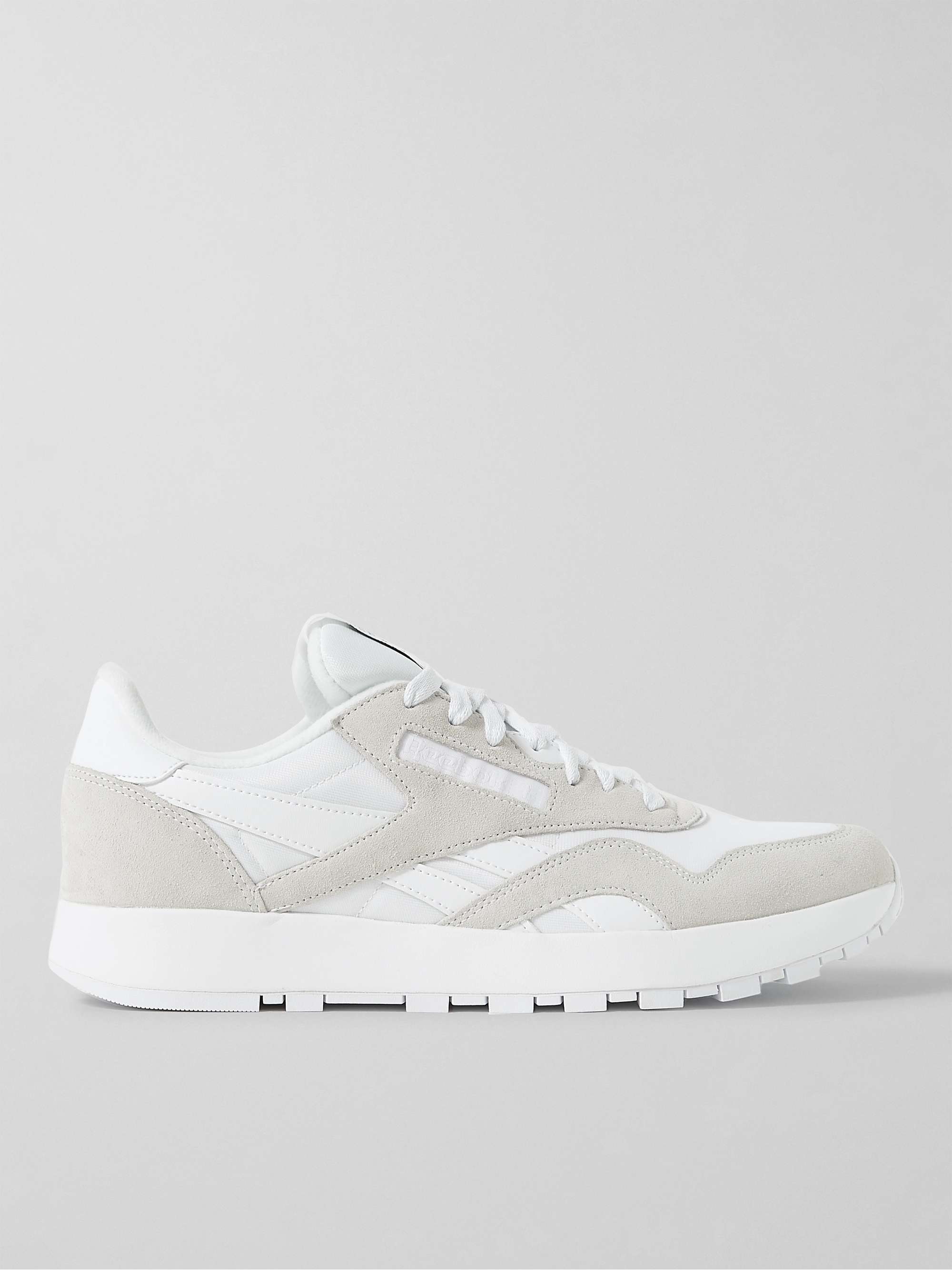 REEBOK + Maison Margiela 0 Shell, Suede and Leather Sneakers | MR PORTER