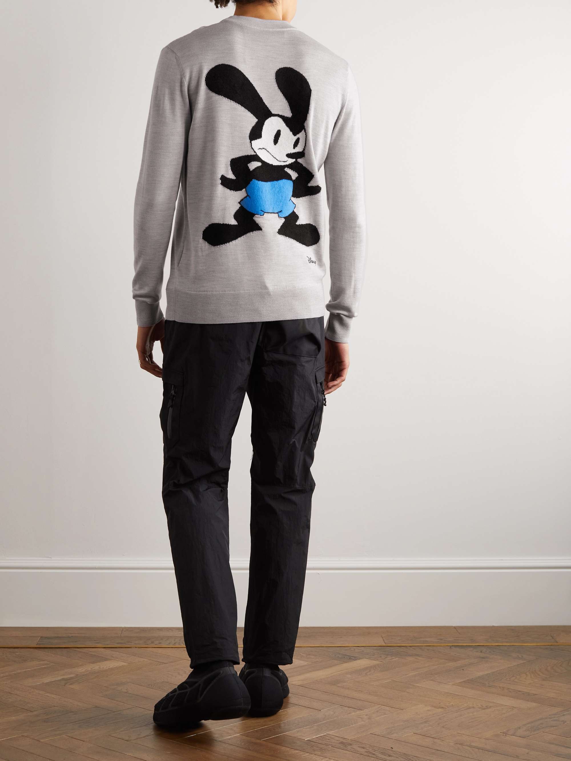 GIVENCHY + Disney Oswald Slim-Fit Intarsia Wool Sweater for Men