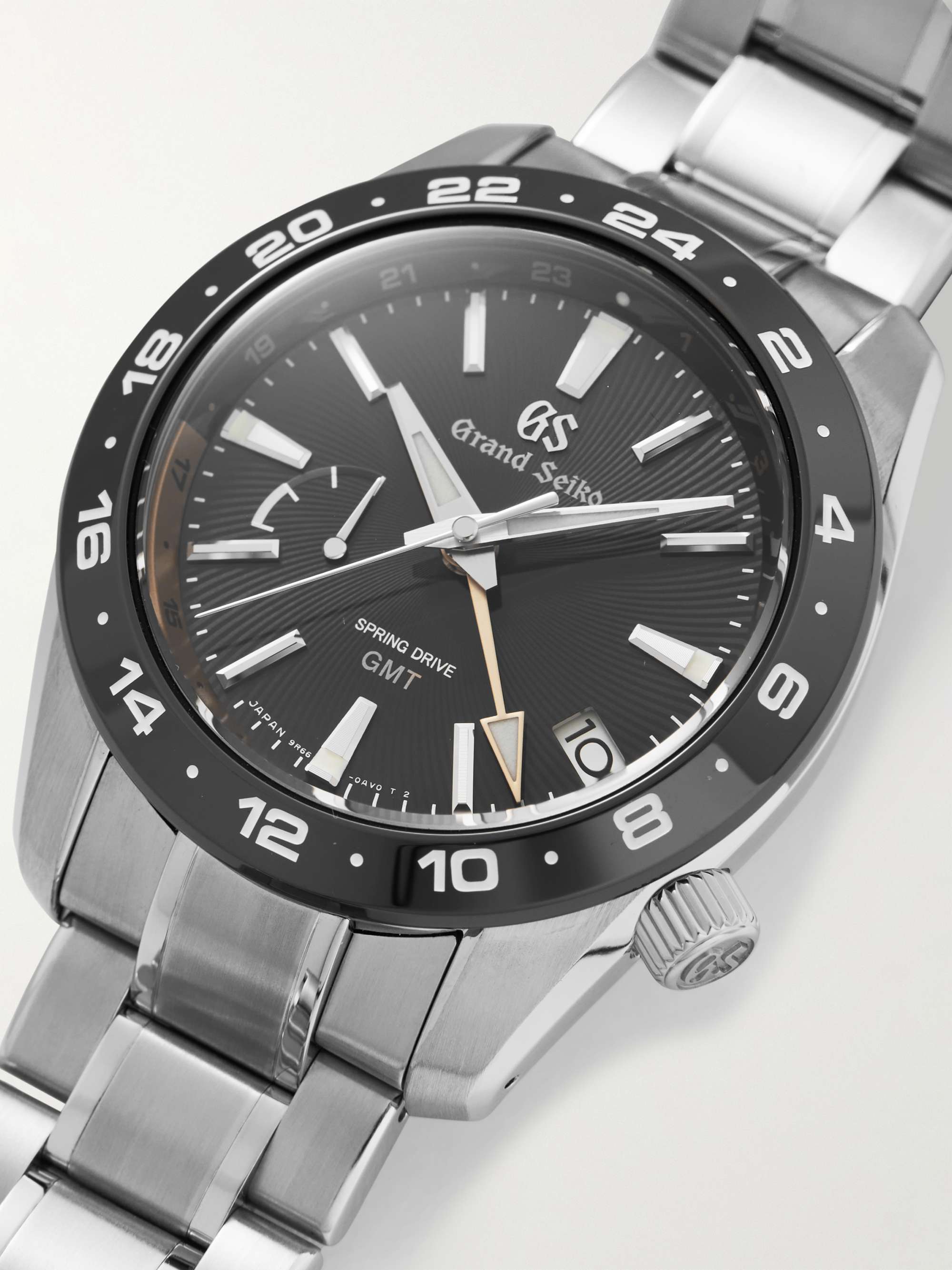Black Pre-Owned 2021 Spring Drive GMT Automatic 40.5mm Stainless Steel  Watch, Ref. No. SBGE263 | GRAND SEIKO | MR PORTER