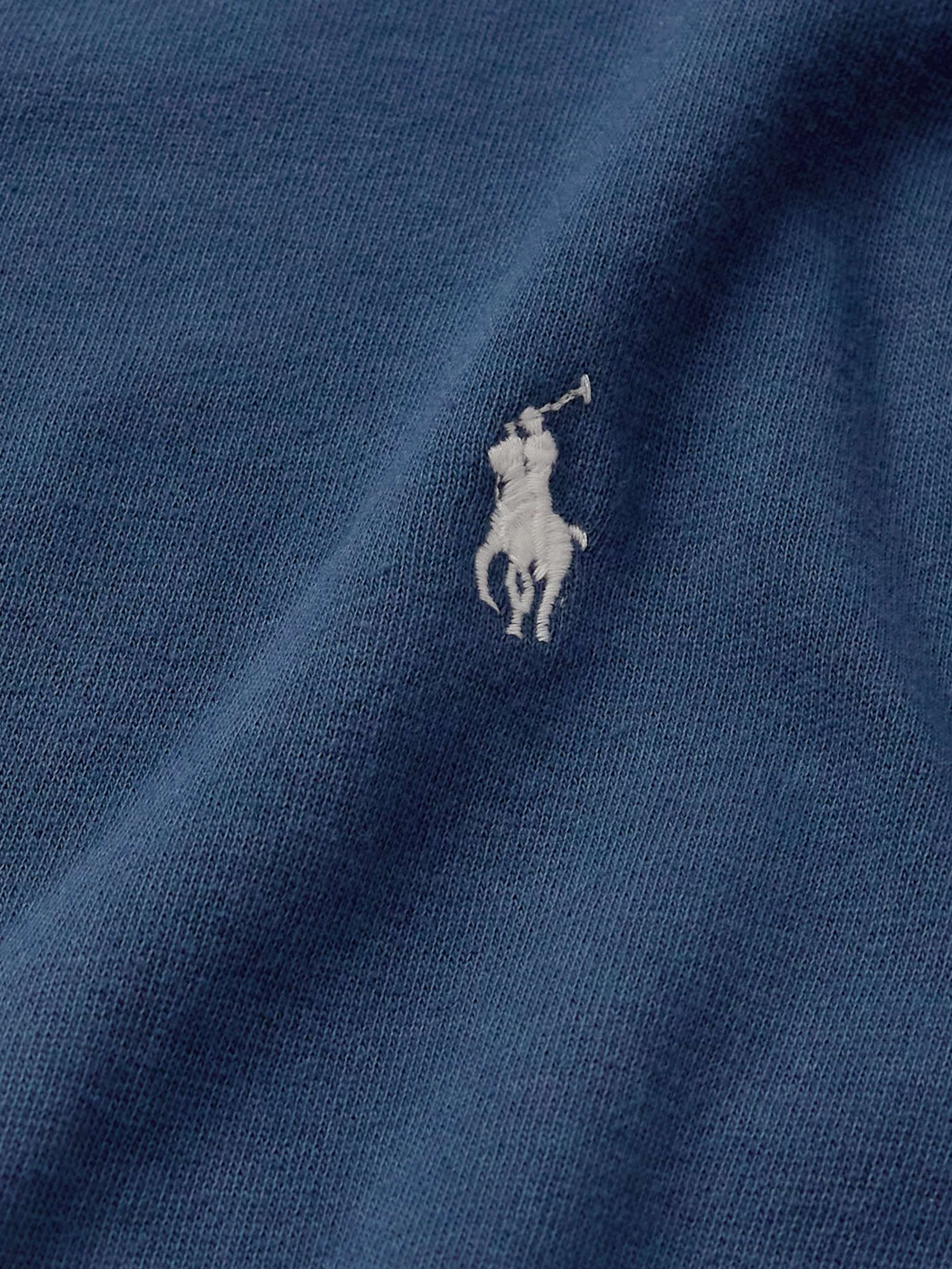 POLO RALPH LAUREN Logo-Embroidered Cotton-Jersey Sweatshirt for Men ...