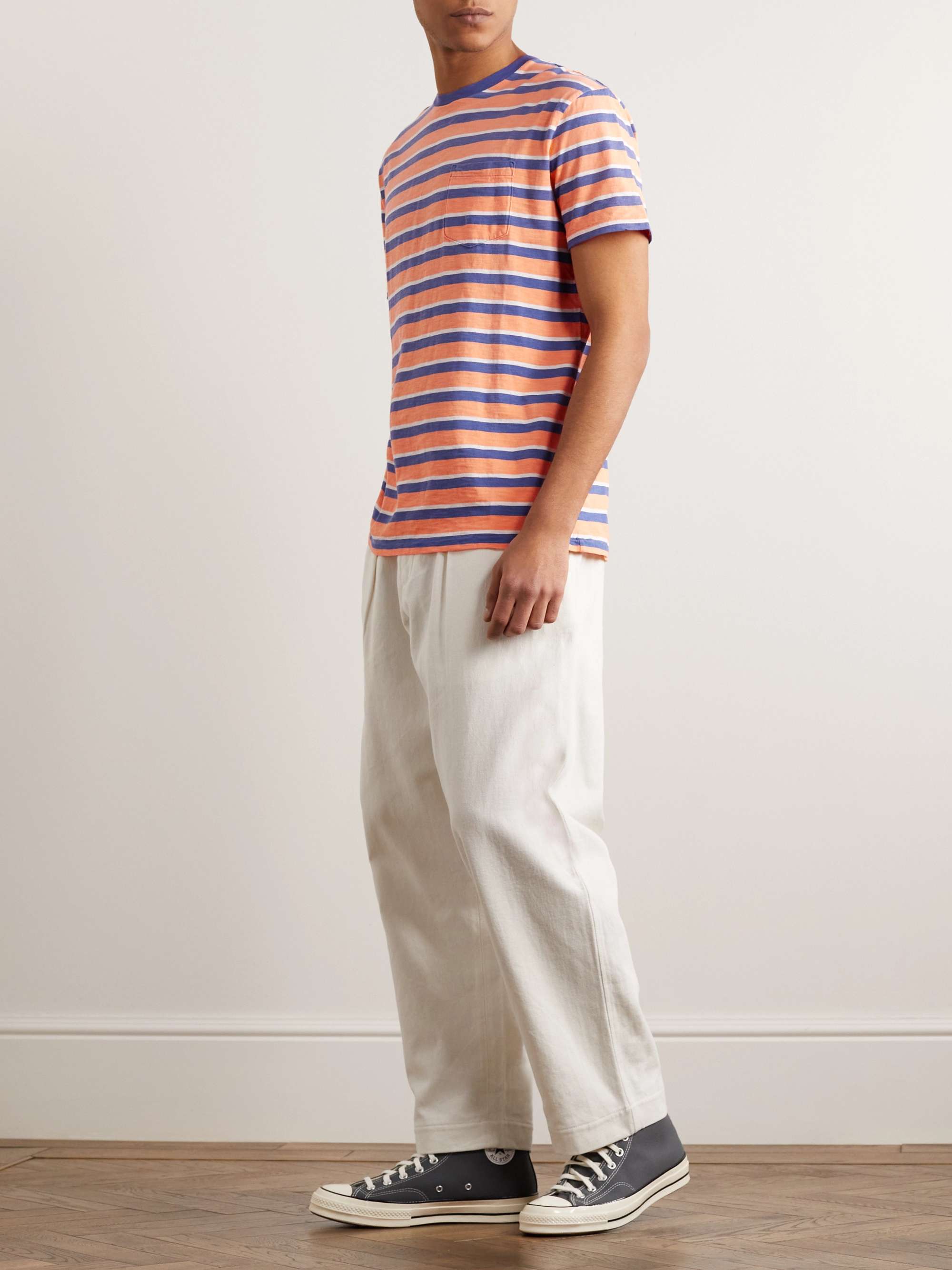 POLO RALPH LAUREN Striped Cotton-Jersey T-Shirt for Men | MR PORTER