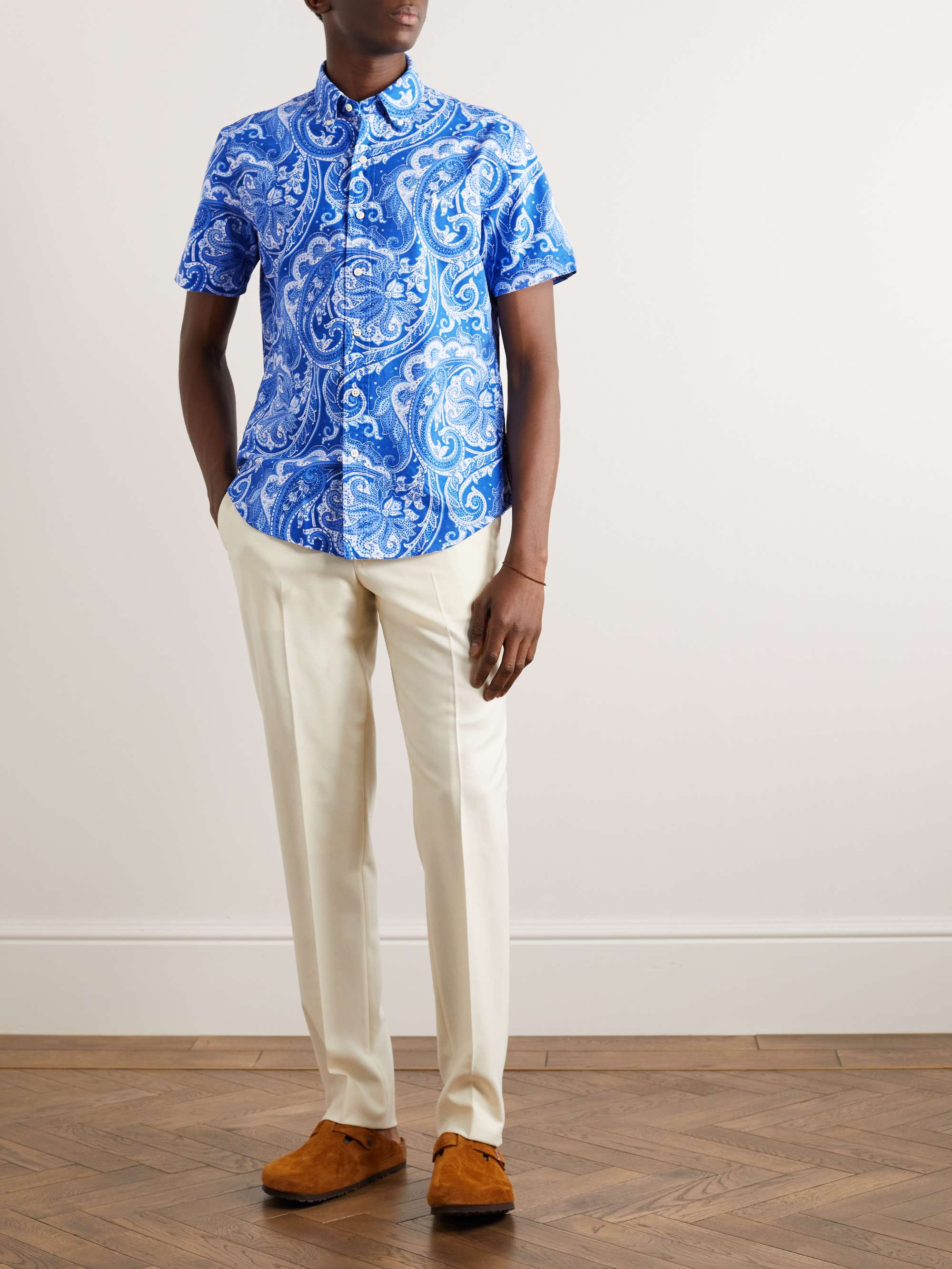 POLO RALPH LAUREN Button-Down Collar Paisley-Print Cotton Oxford Shirt | MR  PORTER