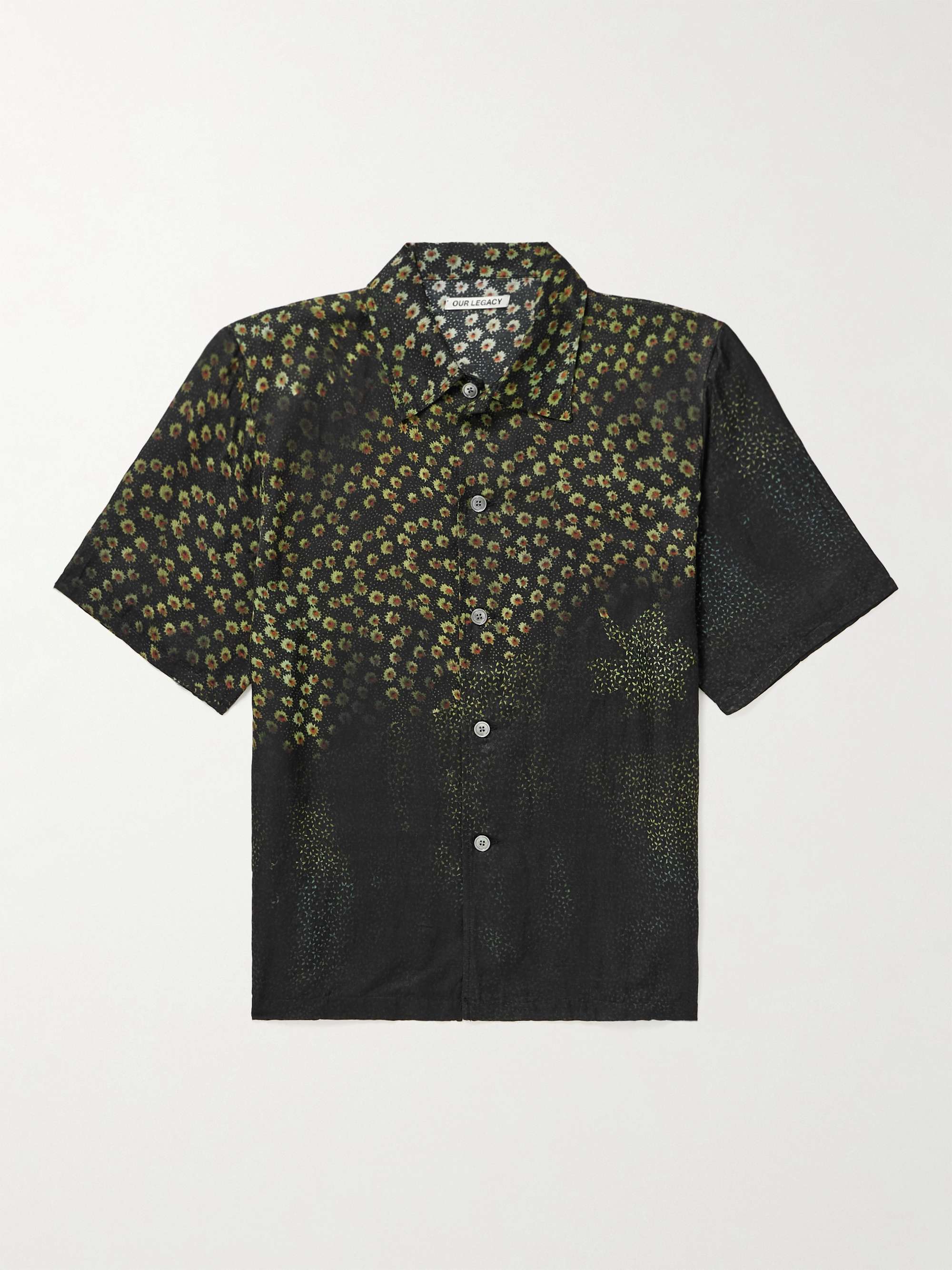 OUR LEGACY Box Camp-Collar Floral-Print Cotton and Silk-Blend Shirt for ...