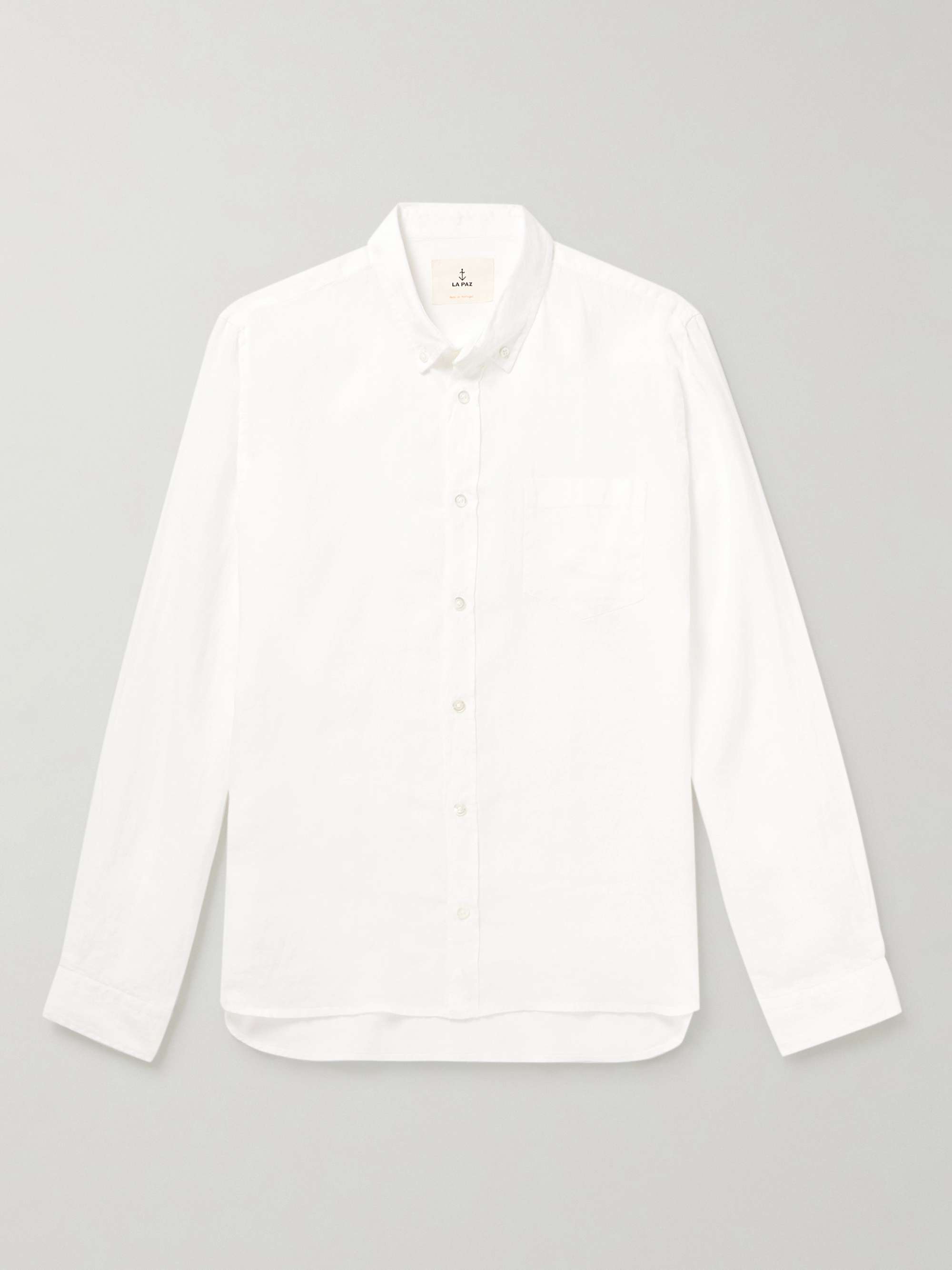 LA PAZ Button-Down Collar Linen Shirt for Men | MR PORTER