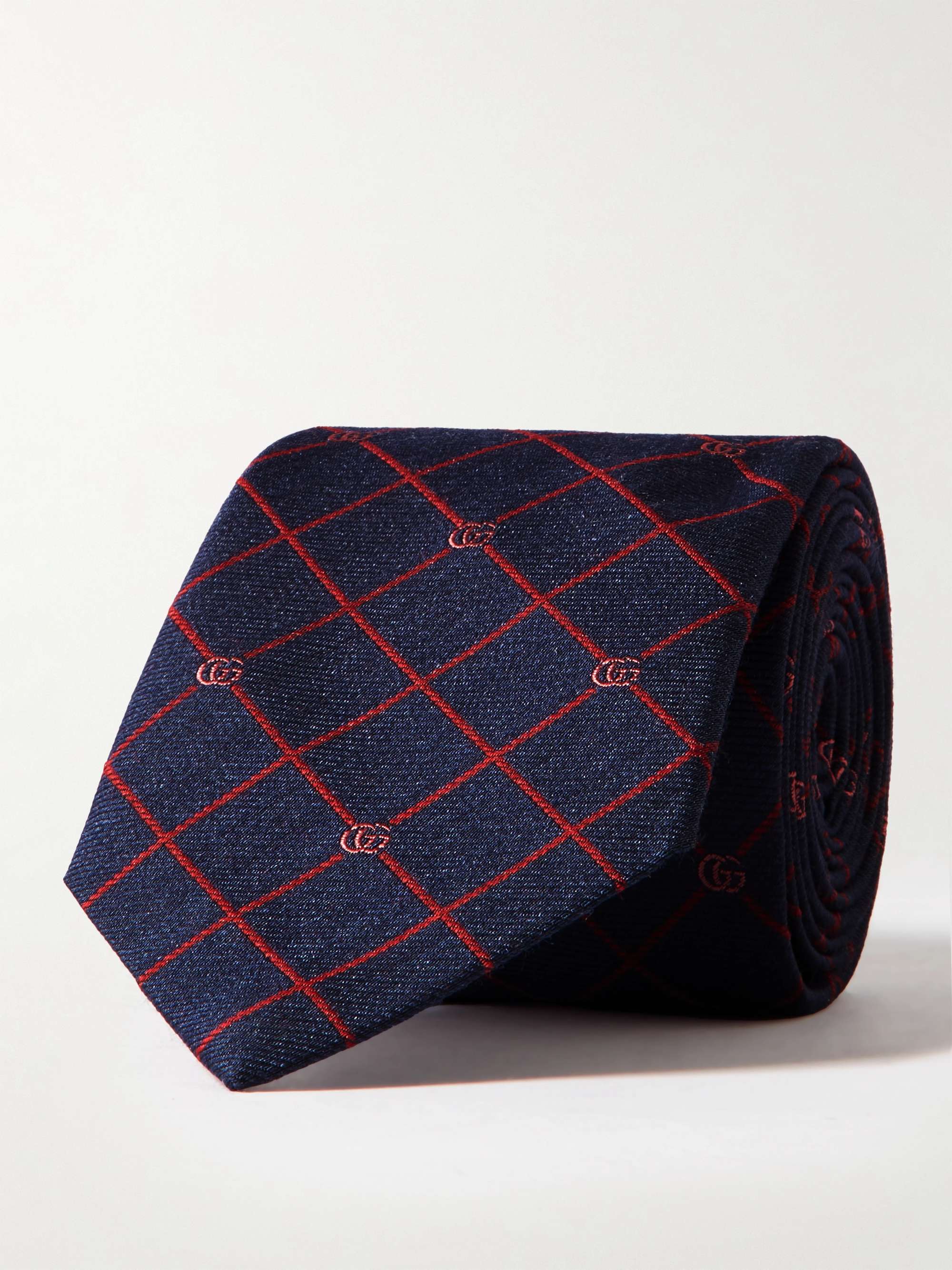GUCCI 7cm Logo-Jacquard Silk and Wool-Blend Tie | MR PORTER