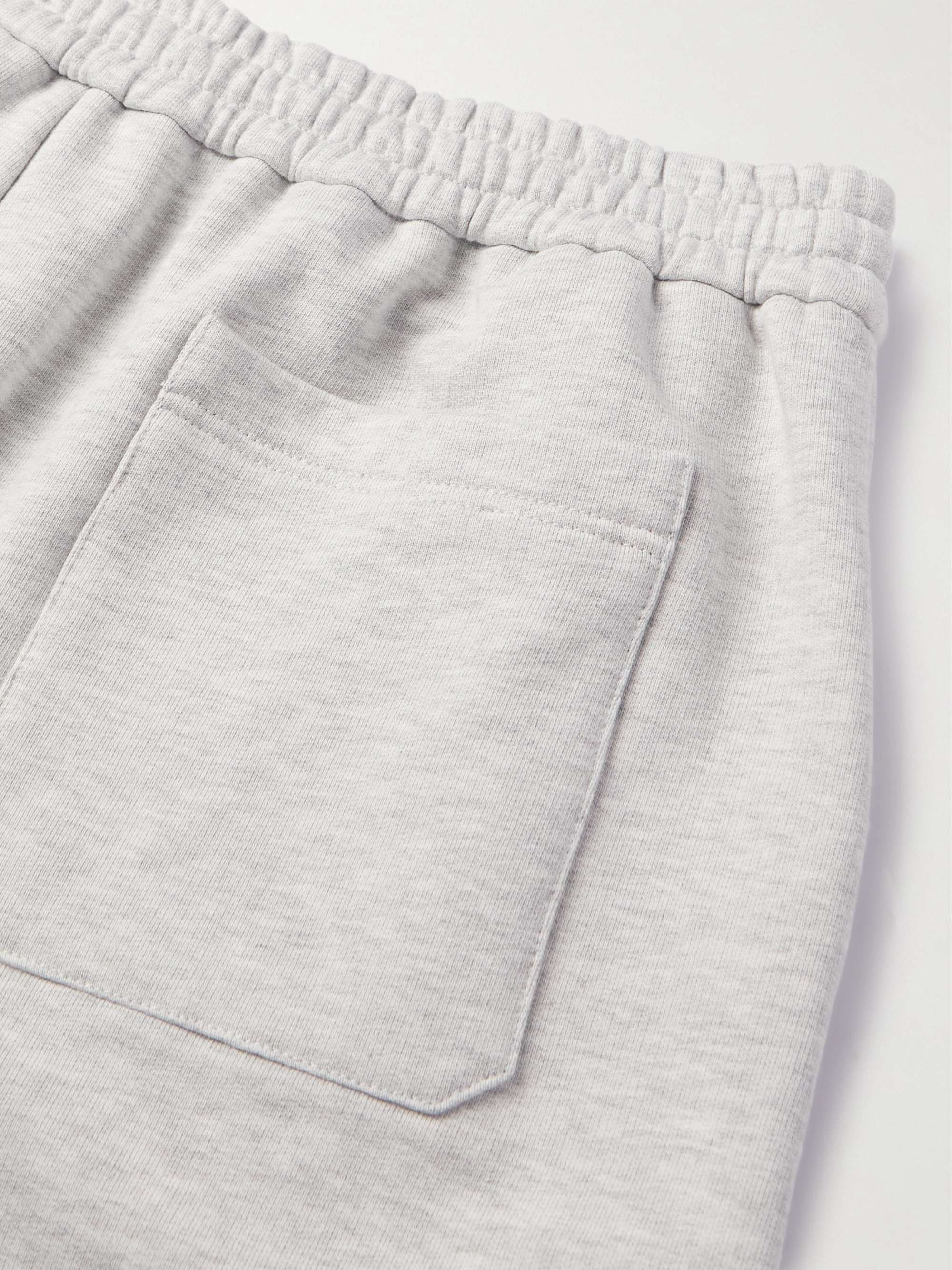 VALENTINO GARAVANI Varsity Straight-Leg Logo-Print Cotton-Jersey Shorts ...