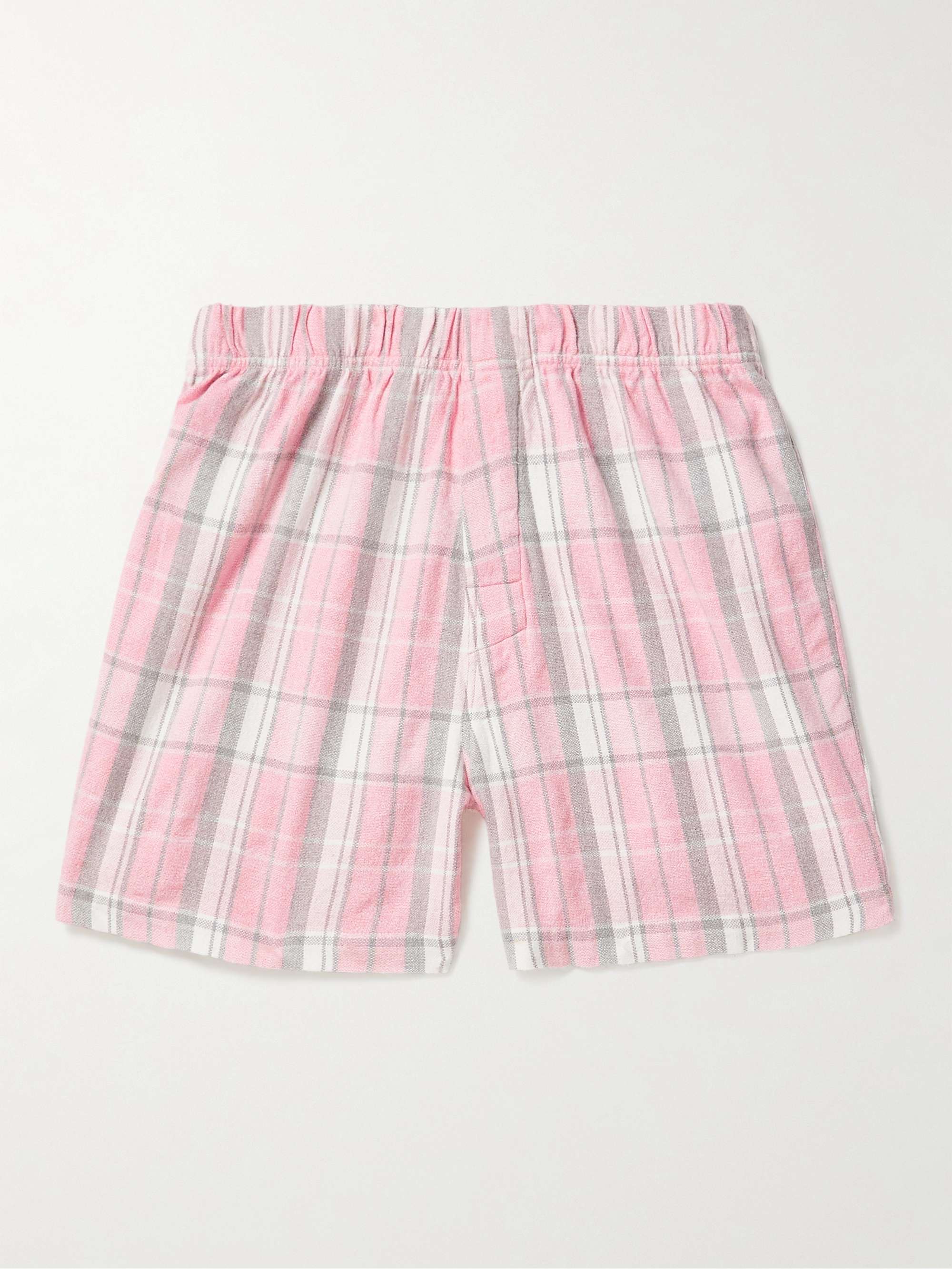 ORIGINAL MADRAS Checked Cotton-Flannel Pyjama Shorts | MR PORTER