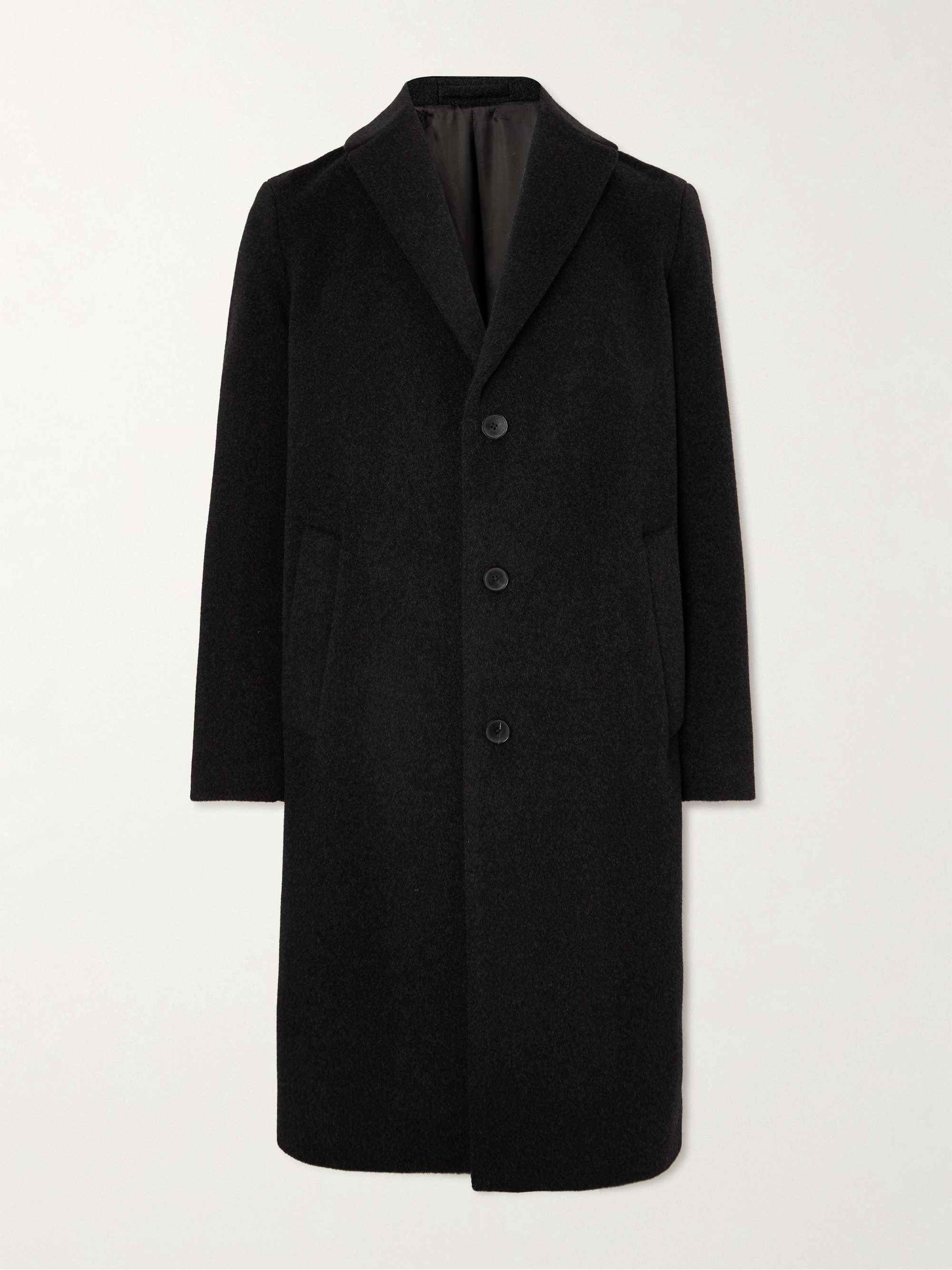 أسود معطف Dalio من صوف الفلانيل | ACNE STUDIOS | MR PORTER