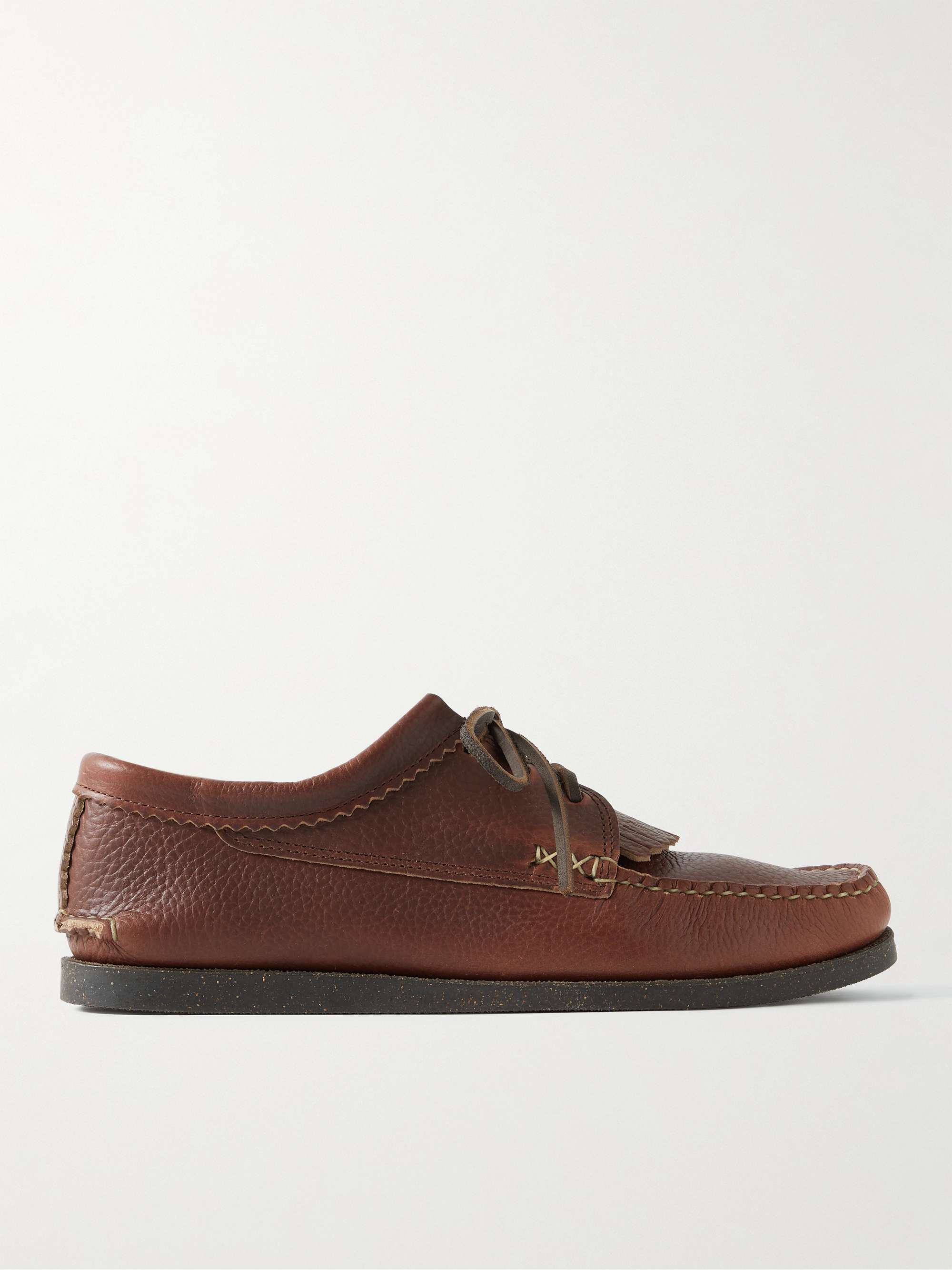 YUKETEN Textured-Leather Kiltie Derby Shoes for Men | MR PORTER