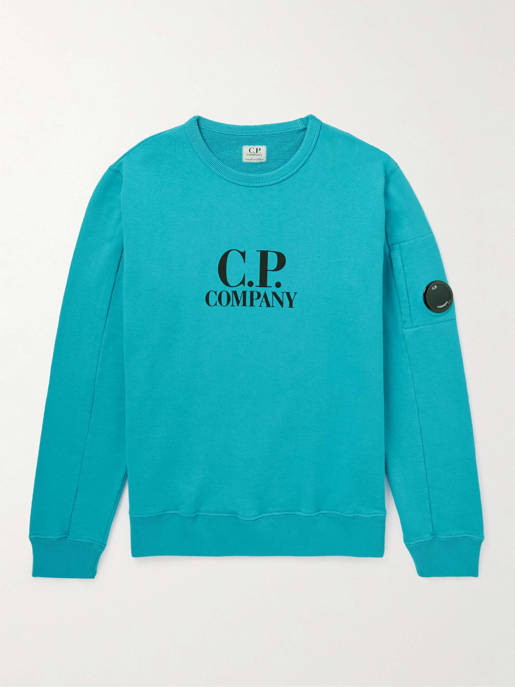 Blue Ages 12-14 Logo-Print Cotton-Jersey Sweatshirt | C.P. COMPANY KIDS |  MR PORTER