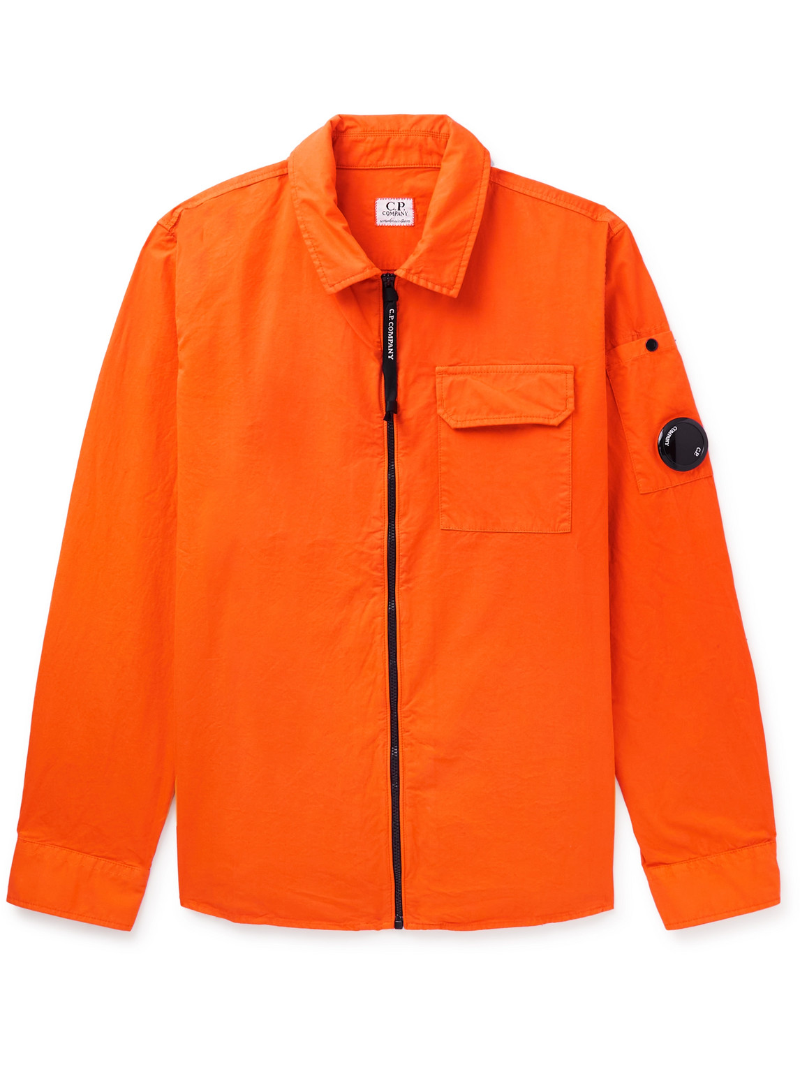 C.p. Company Ages 12-14 Cotton-gabardine Zip-up Jacket In Orange | ModeSens