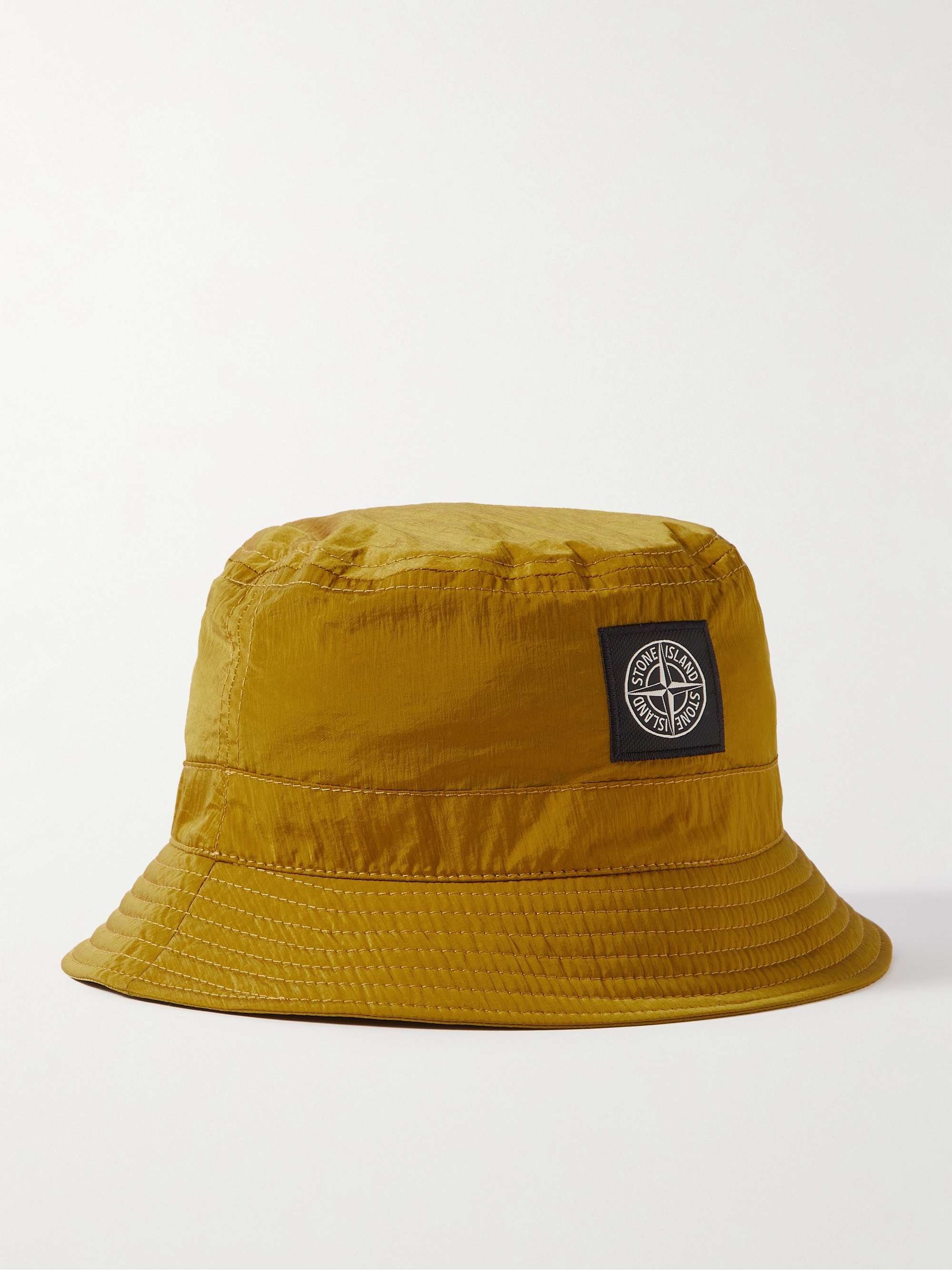STONE ISLAND JUNIOR Logo-Appliquéd Nylon Bucket Hat | MR PORTER
