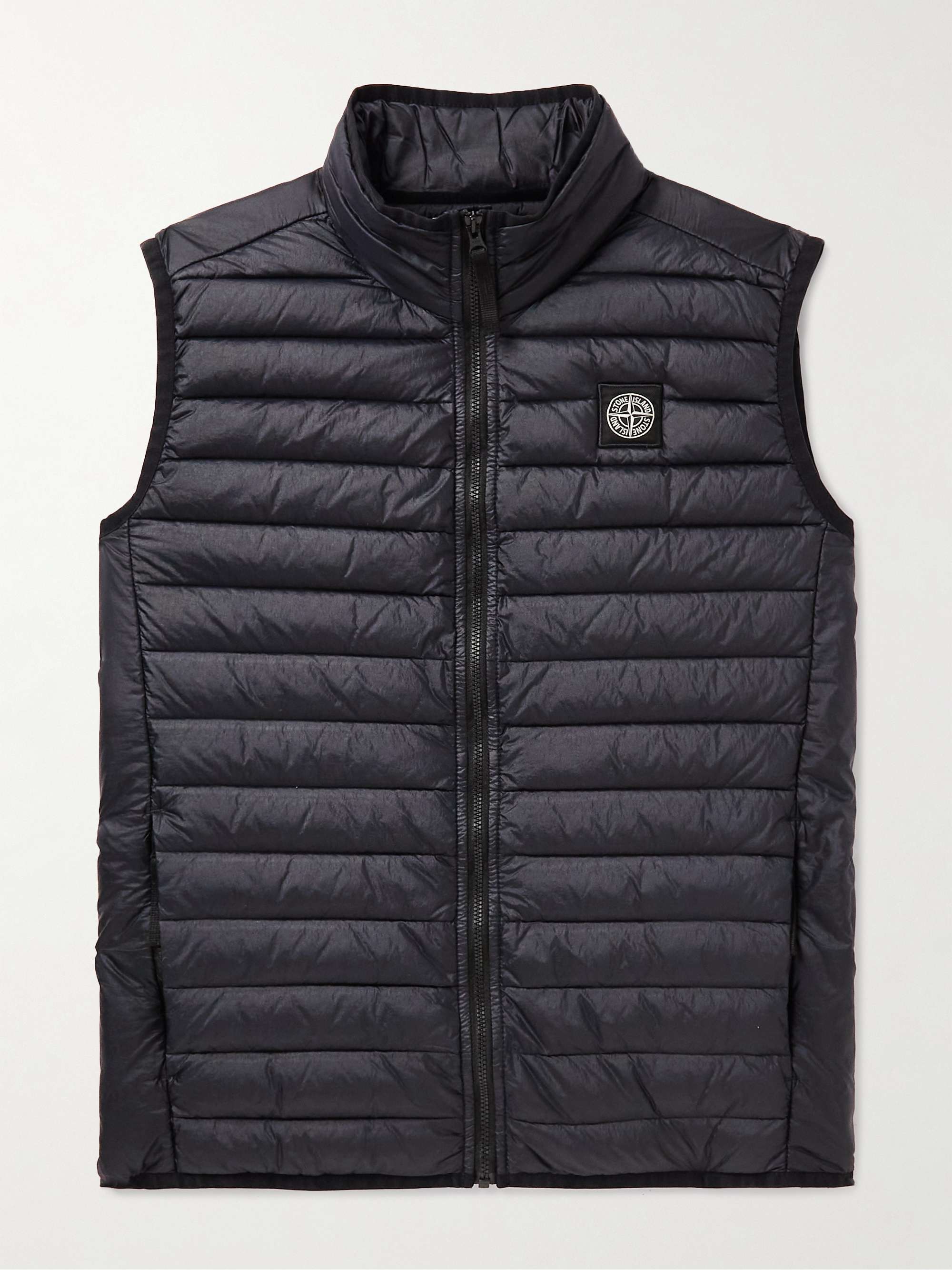 STONE ISLAND JUNIOR Ages 14-16 Logo-Appliquéd Quilted Shell Down Gilet | MR  PORTER