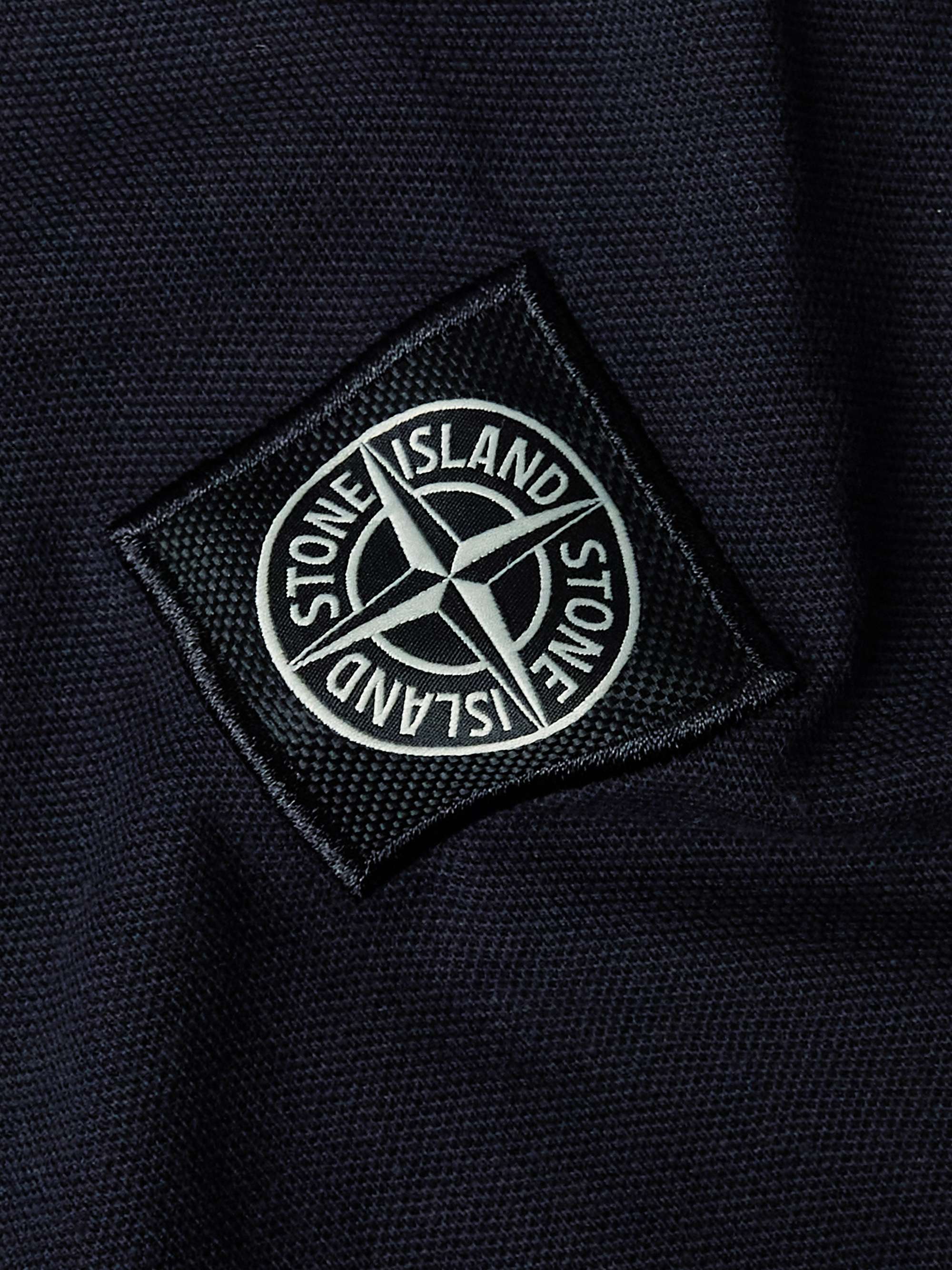 STONE ISLAND JUNIOR Ages 6-8 Logo-Appliquéd Stretch-Cotton Piqué Polo Shirt  | MR PORTER