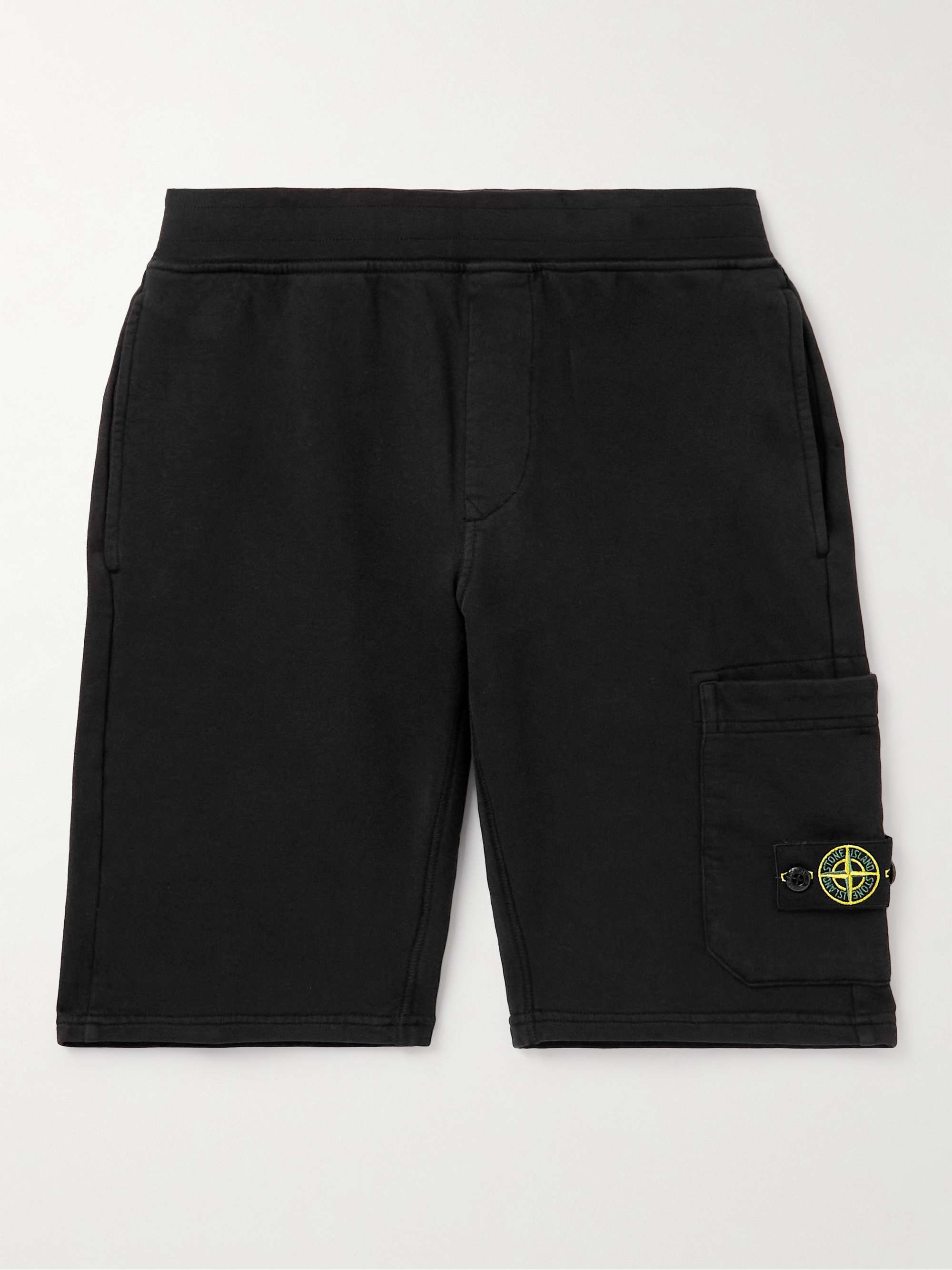 STONE ISLAND JUNIOR Age 14 Logo-Appliquéd Cotton-Jersey Shorts for Men | MR  PORTER