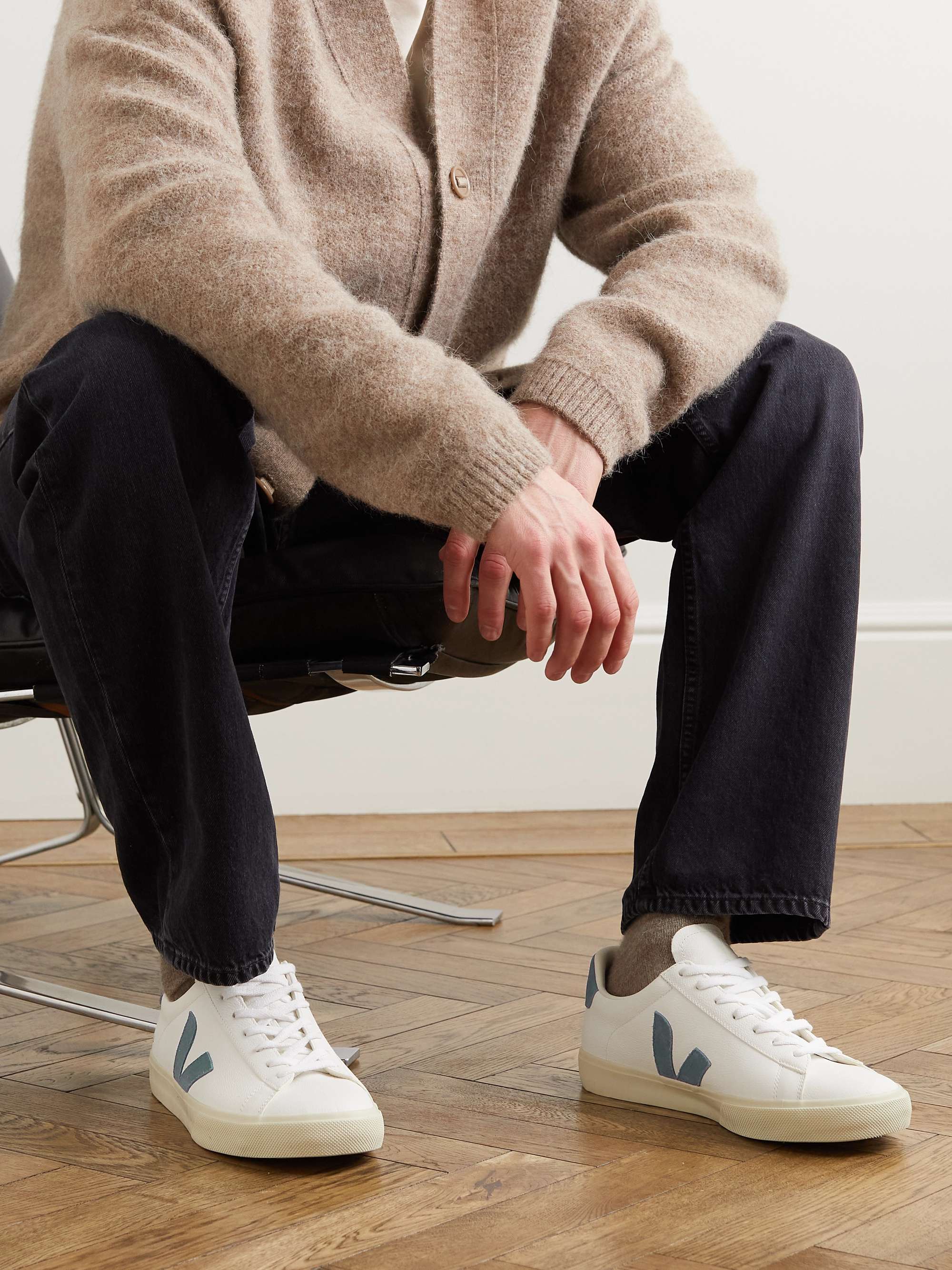 VEJA Campo Suede-Trimmed Leather Sneakers | MR PORTER