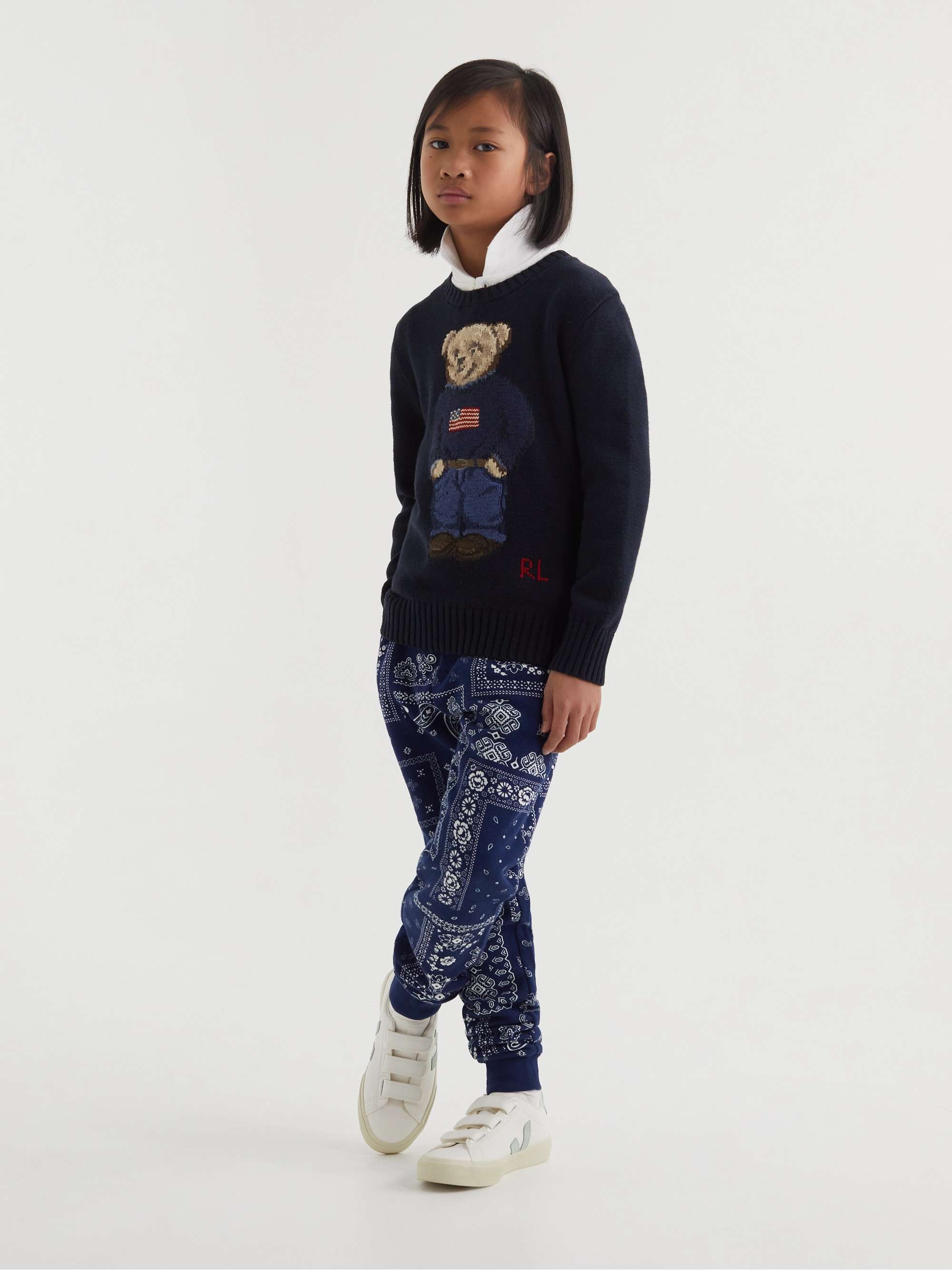 POLO RALPH LAUREN KIDS Intarsia-Knit Cotton Sweater | MR PORTER