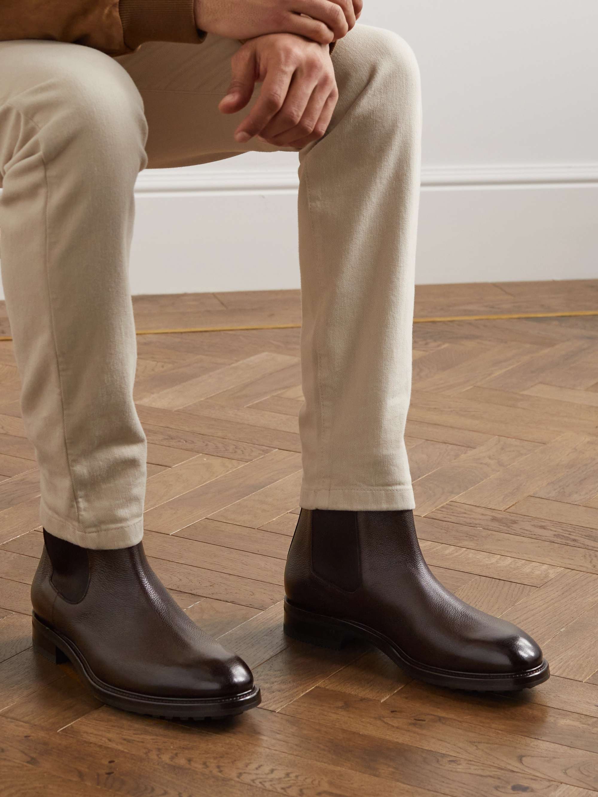TOM FORD Stuart Full-Grain Leather Chelsea Boots for Men | MR PORTER