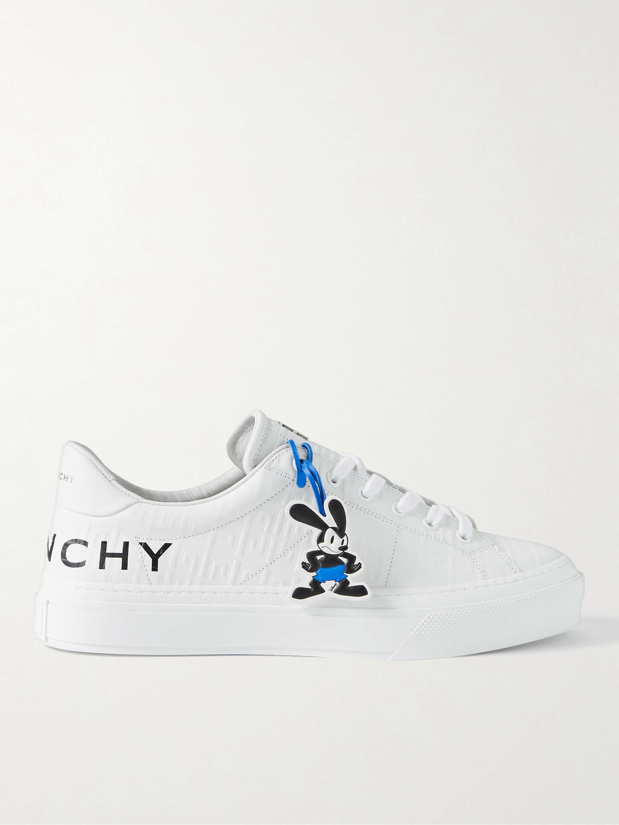 GIVENCHY + Disney Oswald City Sport Debossed Leather Sneakers | MR PORTER