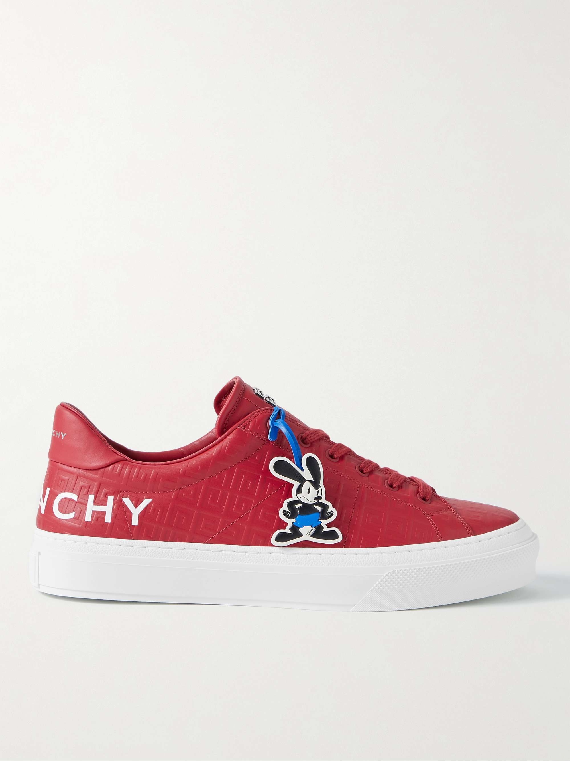 Red + Disney Oswald City Sport Debossed Leather Sneakers | GIVENCHY | MR  PORTER
