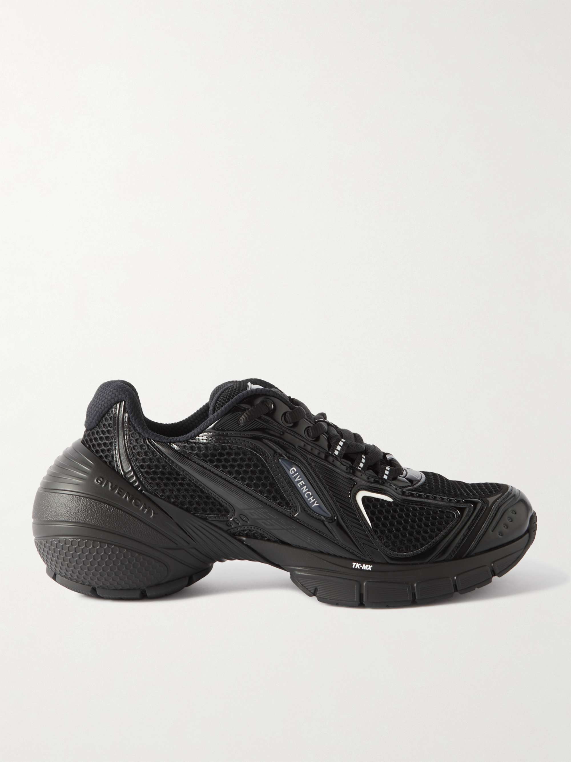 GIVENCHY TK-MX Mesh, Rubber and Faux Leather Sneakers for Men | MR PORTER