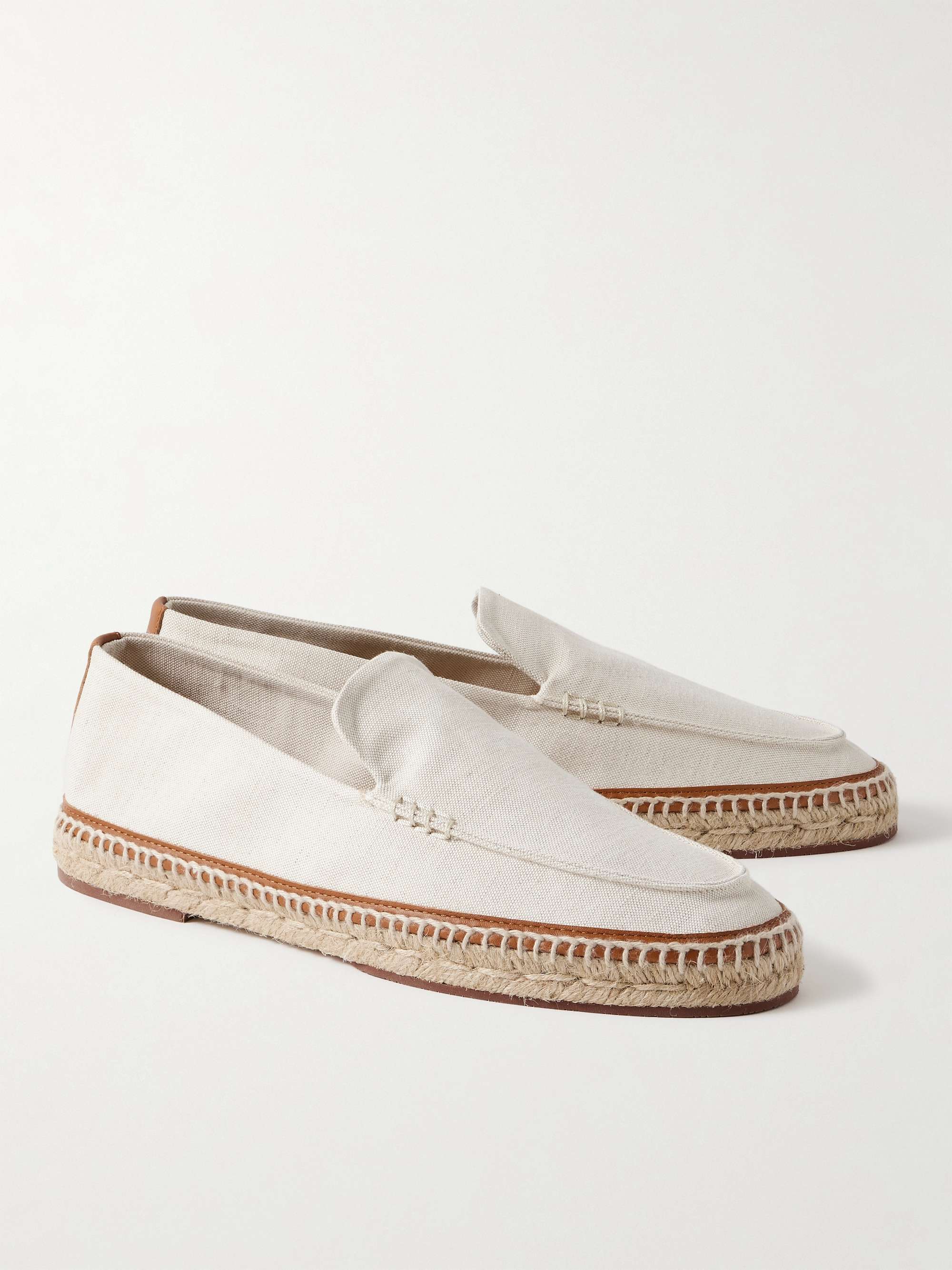 LORO PIANA Seaside Walk Collapsible-Heel Linen Espadrilles for Men | MR ...