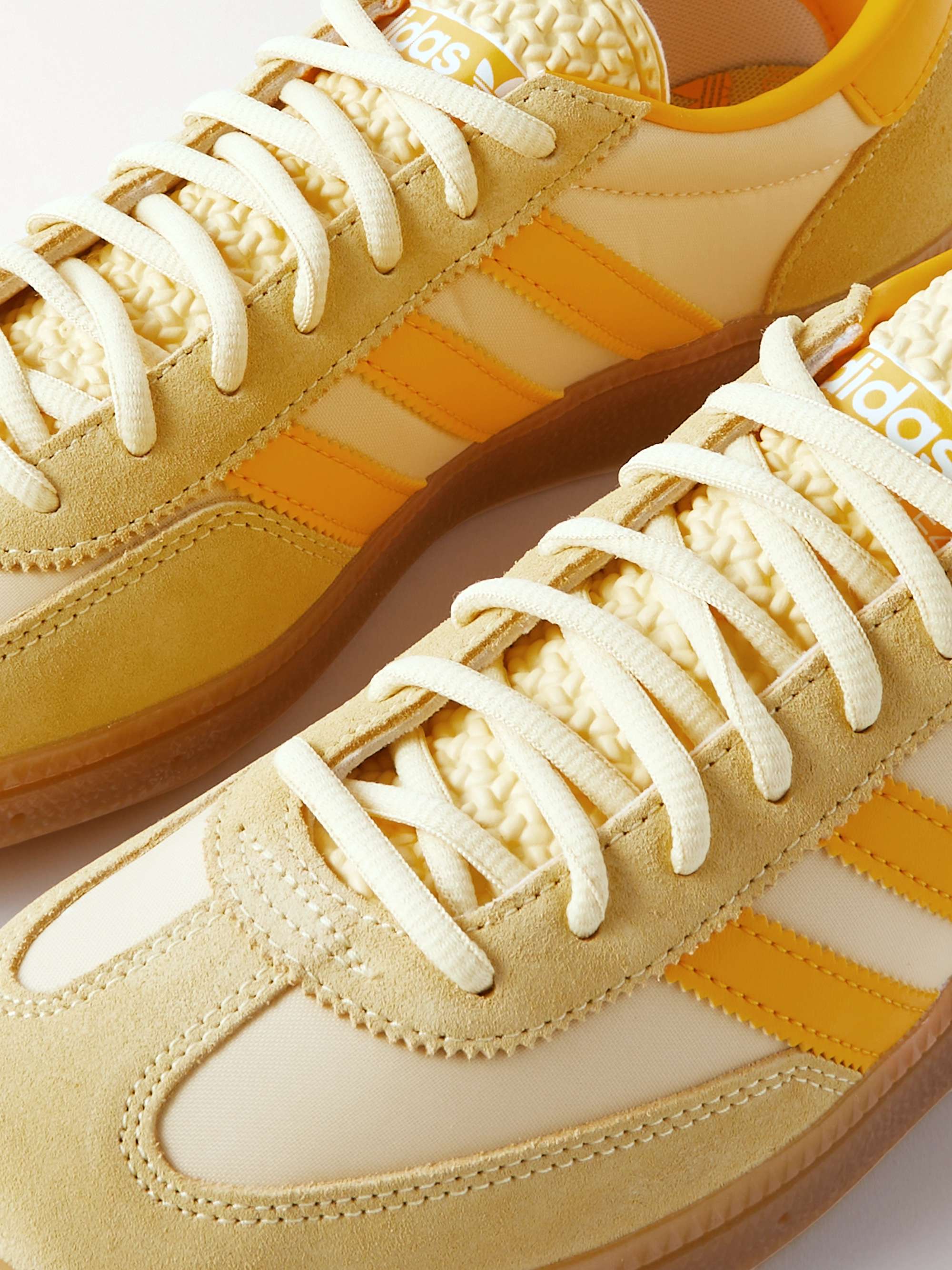 ADIDAS ORIGINALS Handball Spezial Leather-Trimmed Nylon and Suede Sneakers  | MR PORTER