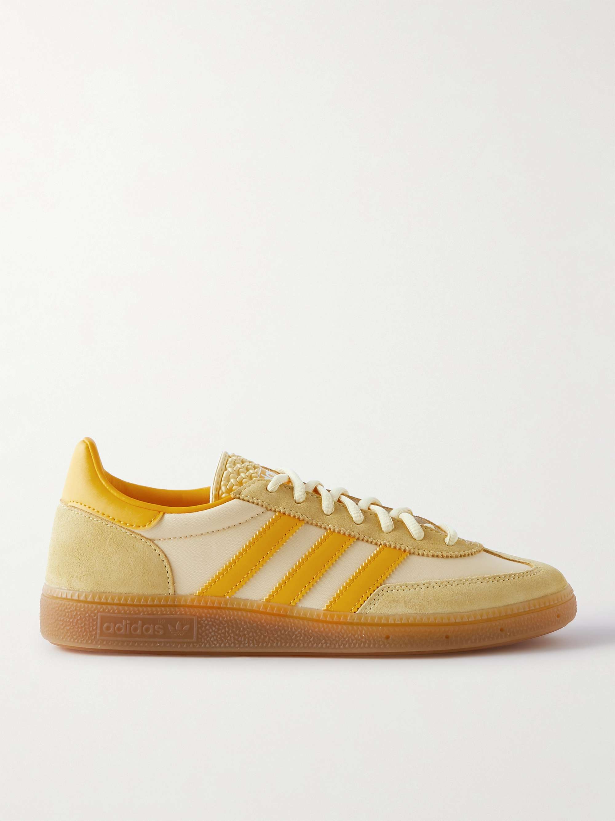 ADIDAS ORIGINALS Handball Spezial Leather-Trimmed Nylon and Suede Sneakers  | MR PORTER