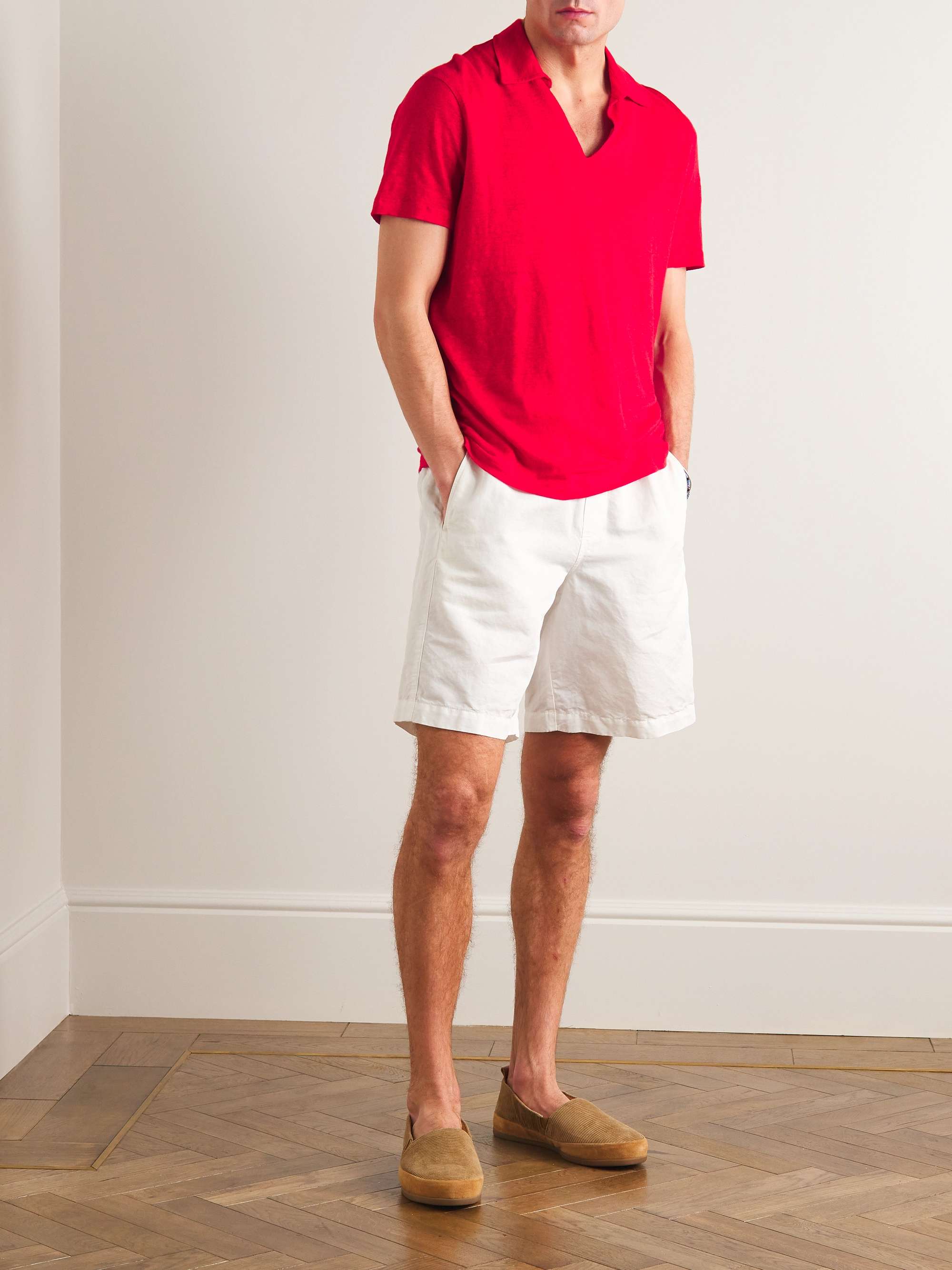 ORLEBAR BROWN Mayer Linen Polo Shirt | MR PORTER