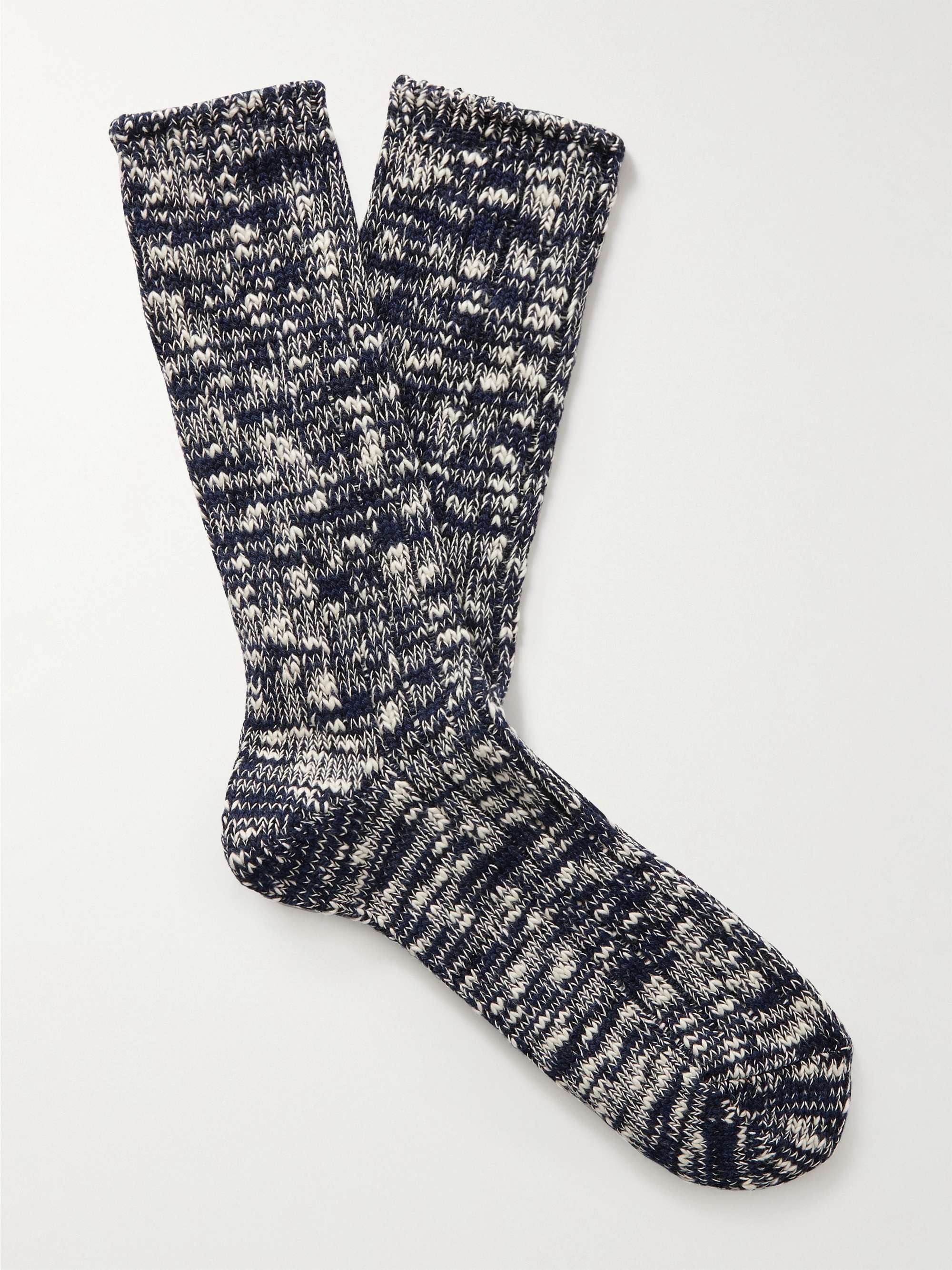 ANONYMOUS ISM Mélange Cotton-Blend Socks | MR PORTER